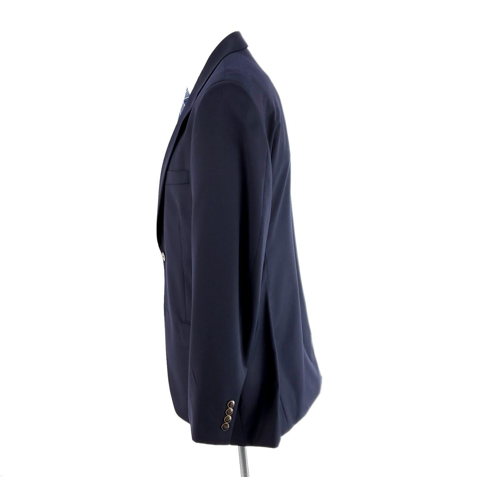 Joseph & Feiss Joseph & Feiss Gold Wool 2 Button Blazer 40R Blue Size 40R - 4 Thumbnail