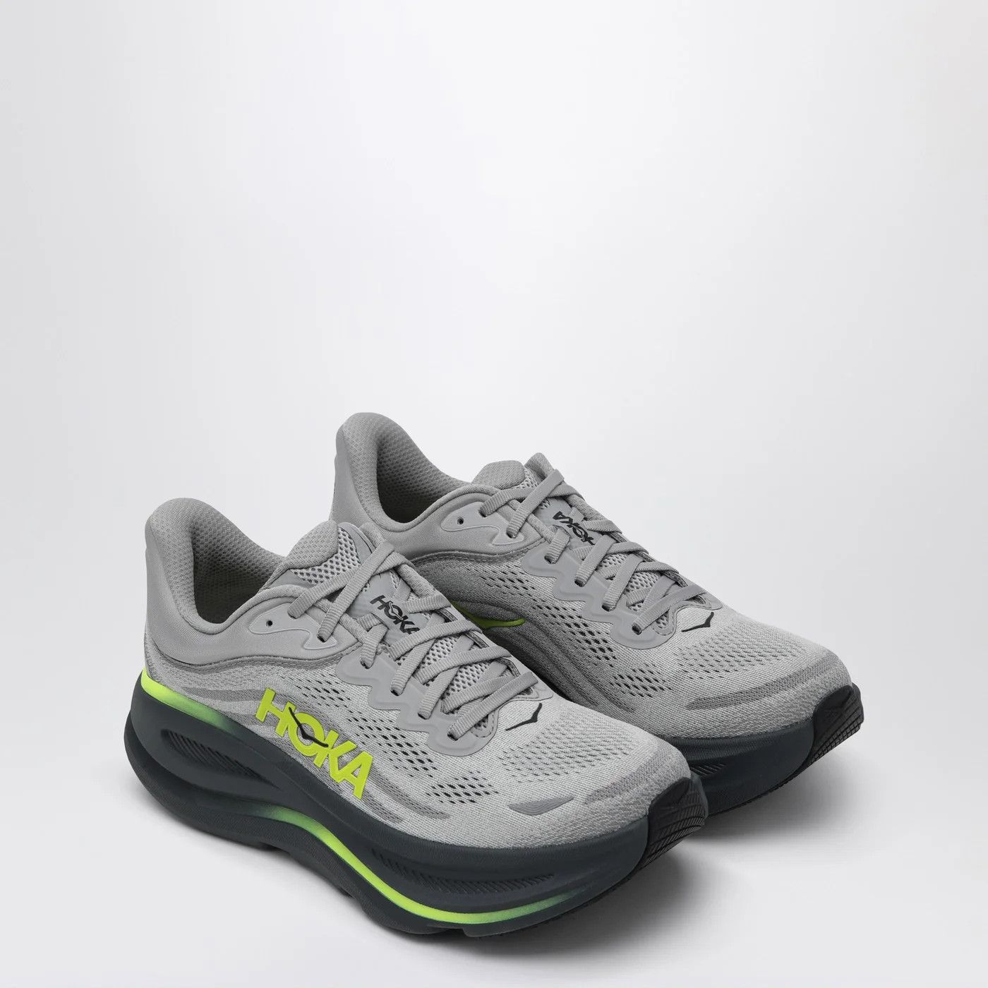 Hoka o1d2blof0426 Bondi 9 Low-Top Sneakers in Gray Size US 11 / EU 44 - 2 Thumbnail