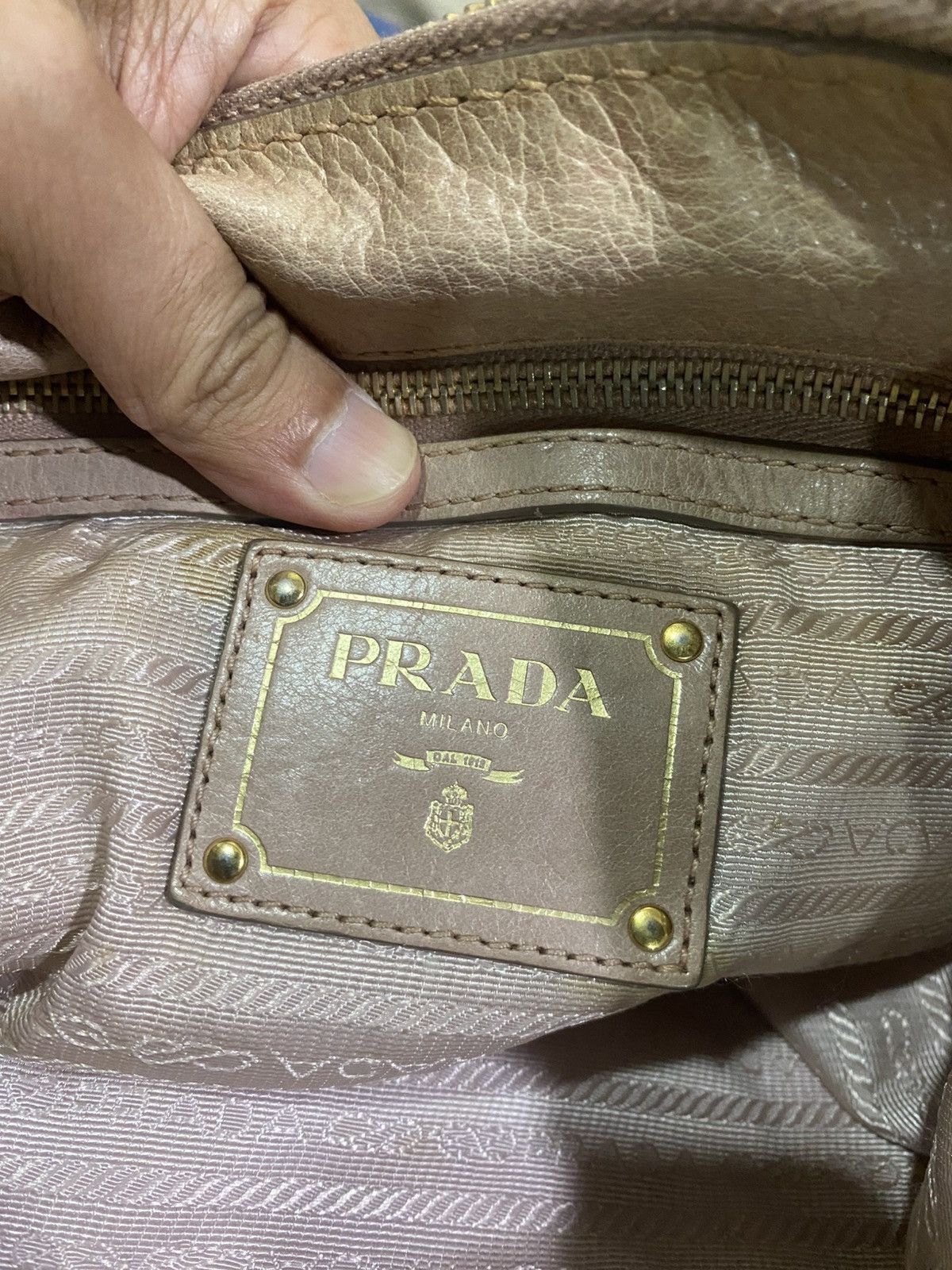 Prada Authentic Prada Saffiano Leather Shoulder Hobo Bag Size ONE SIZE - 20 Thumbnail