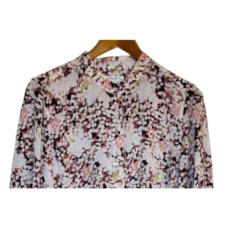 Equipment Equipment Blouse Women Medium Pink Floral Business Work Size M / US 6-8 / IT 42-44 - 2 Thumbnail