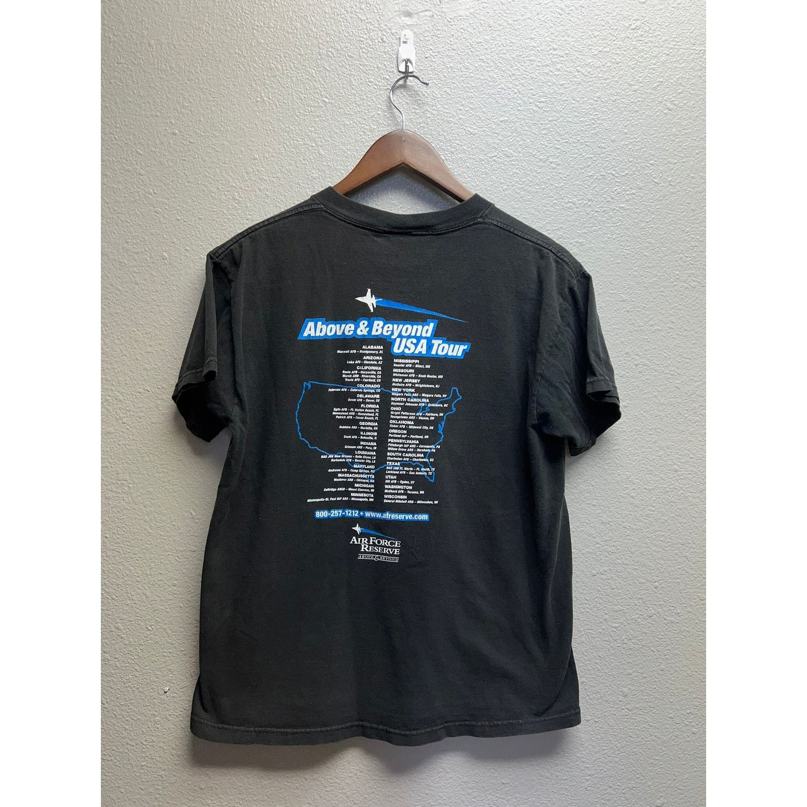 Delta Vintage Air Force Shirt Reserve Above & Beyond USA Tour Tee Size US M / EU 48-50 / 2 - 5 Thumbnail