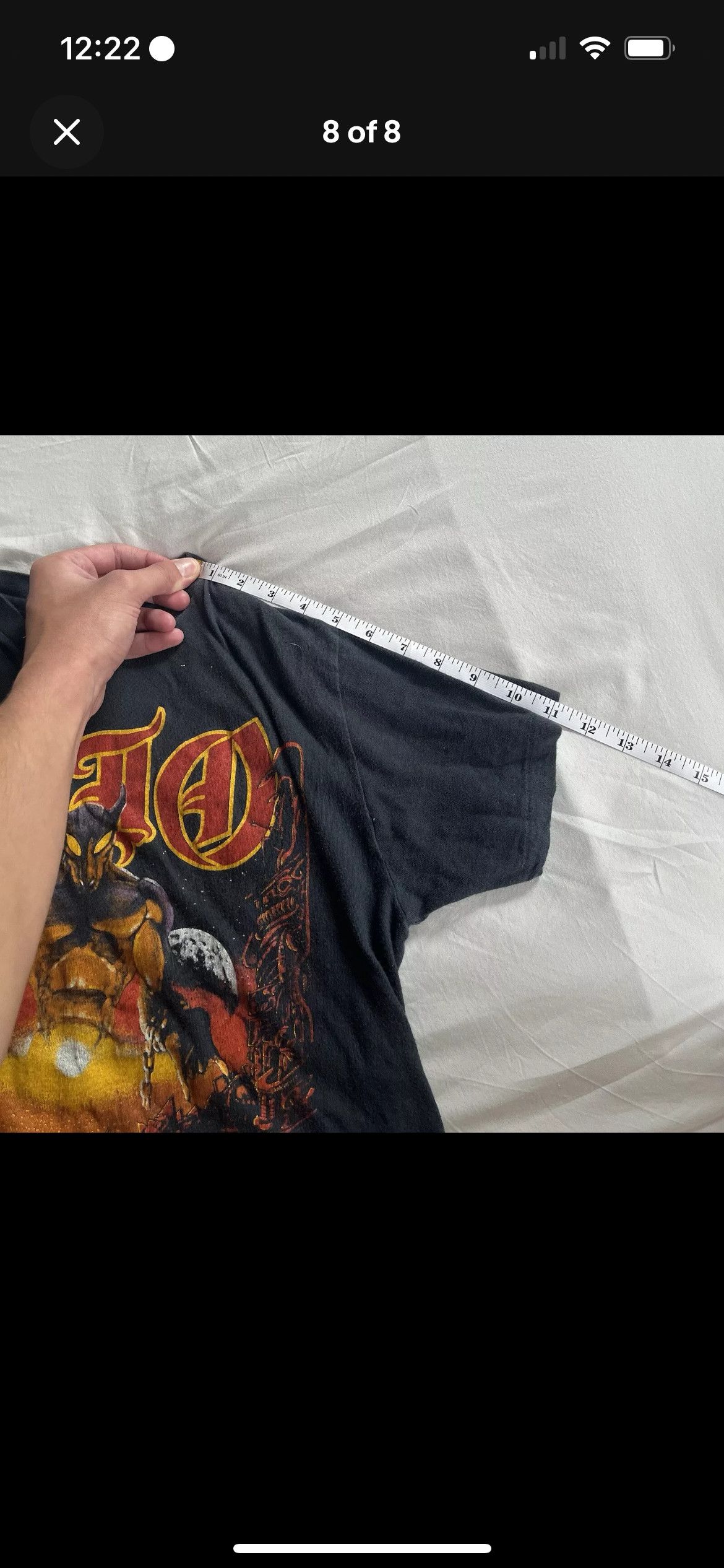 Hanes Vintage 84’ Dio The Last in Line Tour t-shirt Size US M / EU 48-50 / 2 - 8 Thumbnail