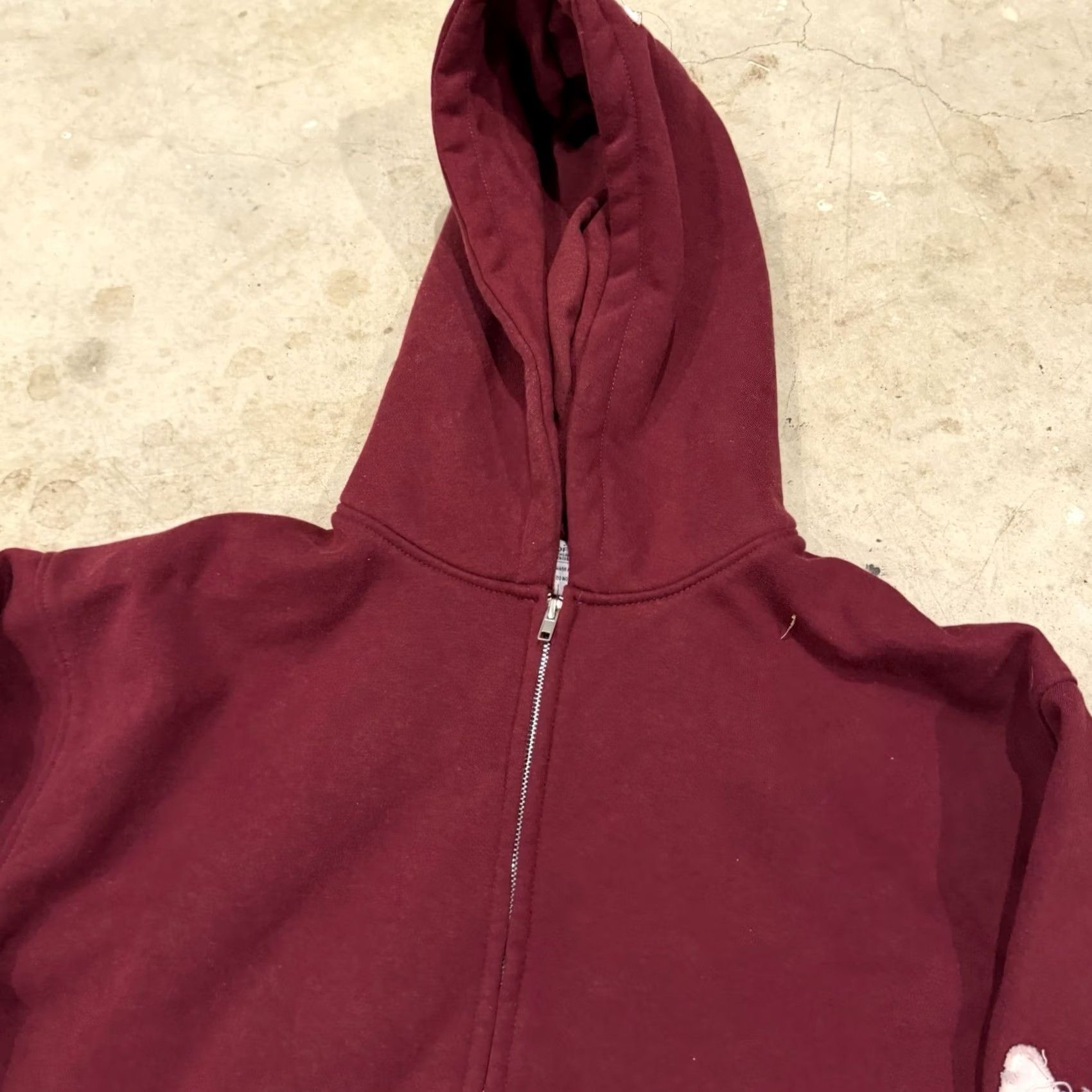 Vintage Art of Homage Zip-up Hoodie 3XL Mens Maroon Red YHWH Art Full Zip Size US XXL / EU 58 / 5 - 4 Thumbnail