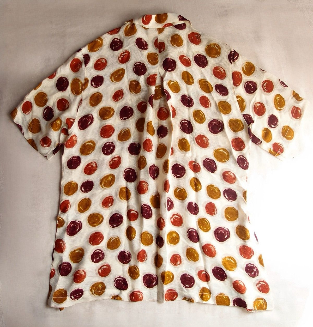 Bally BALLY Silk Rayon Dot Open Collar Shirt Size 42 Size M / US 6-8 / IT 42-44 - 2 Thumbnail