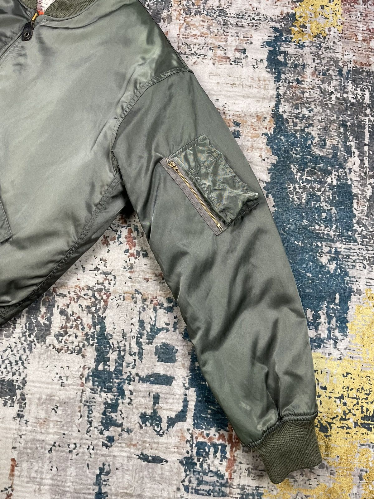 Vintage Houston Military Jumper Field Pile Bomber Jacket Size US M / EU 48-50 / 2 - 3 Thumbnail