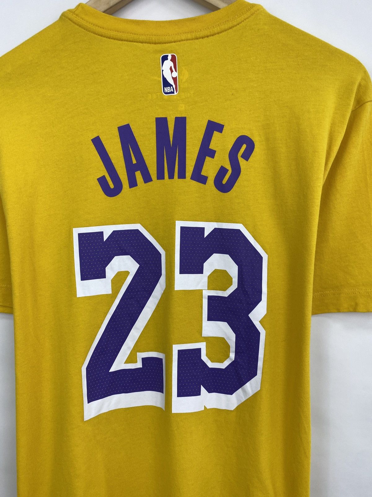 NBA 🇺🇸 Y2K Nike Lebron James 23 L. A. Lakers T-Shirt Y2K Just Don Size US M / EU 48-50 / 2 - 11 Thumbnail