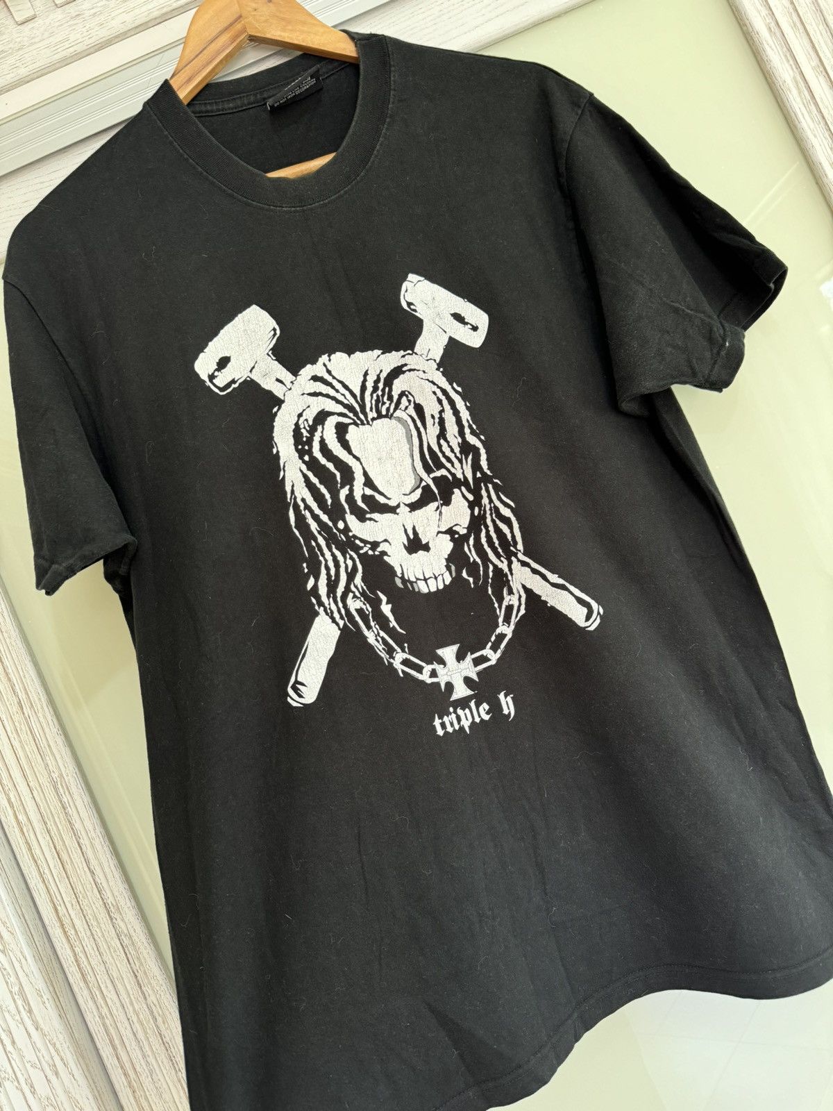 Vintage × WWE × WWF Vintage Triple H 2004 Wrestlemania T-shirt Size US L / EU 52-54 / 3 - 3 Thumbnail