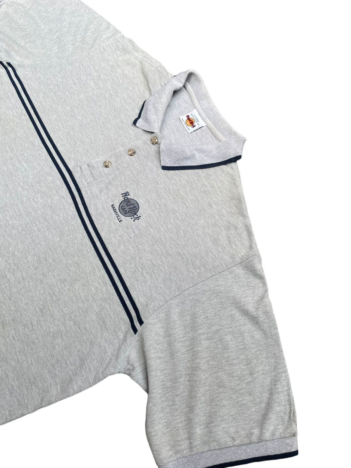Hard Rock Cafe × Vintage Vintage Hard Rock Cafe Nashville Polo Tshirt Size US XL / EU 56 / 4 - 2 Thumbnail