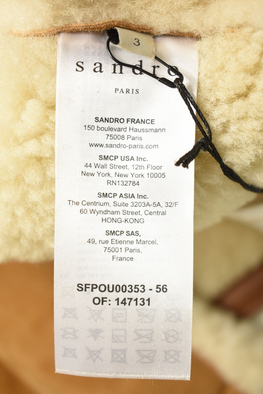 Sandro SANDRO Royal Jacket Women's LARGE Shearling Button Up Size L / US 10 / IT 46 - 8 Thumbnail
