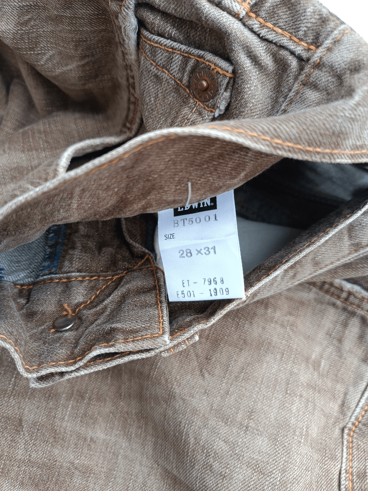 Edwin Flare 90s Style Edwin 503 Flare Blue Trip Faded Jeans Size US 32 / EU 48 - 10 Thumbnail