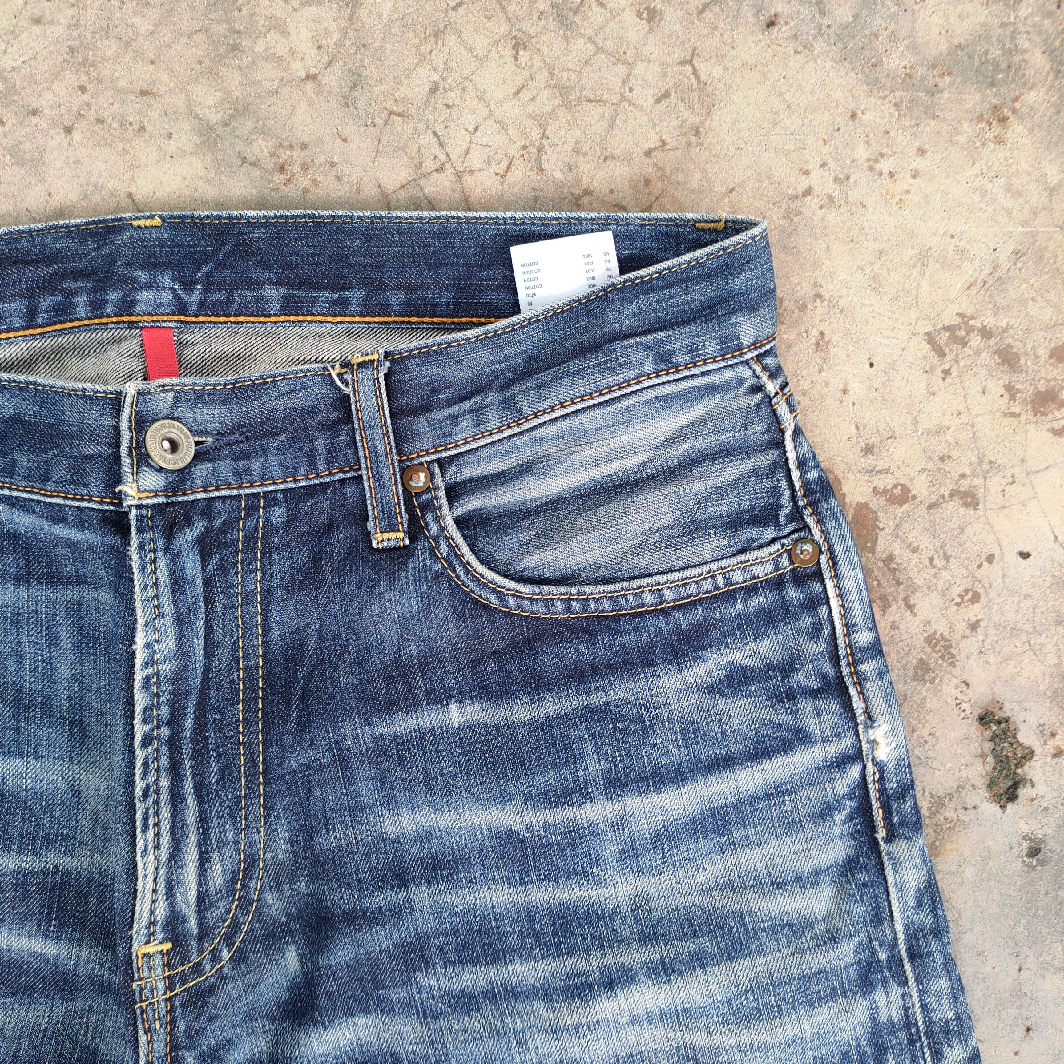 Japanese Brand × Jean × Vintage VINTAGE JAPANESE FADED DISTRESSED JEANS DENIM PANTS Size US 34 / EU 50 - 7 Thumbnail