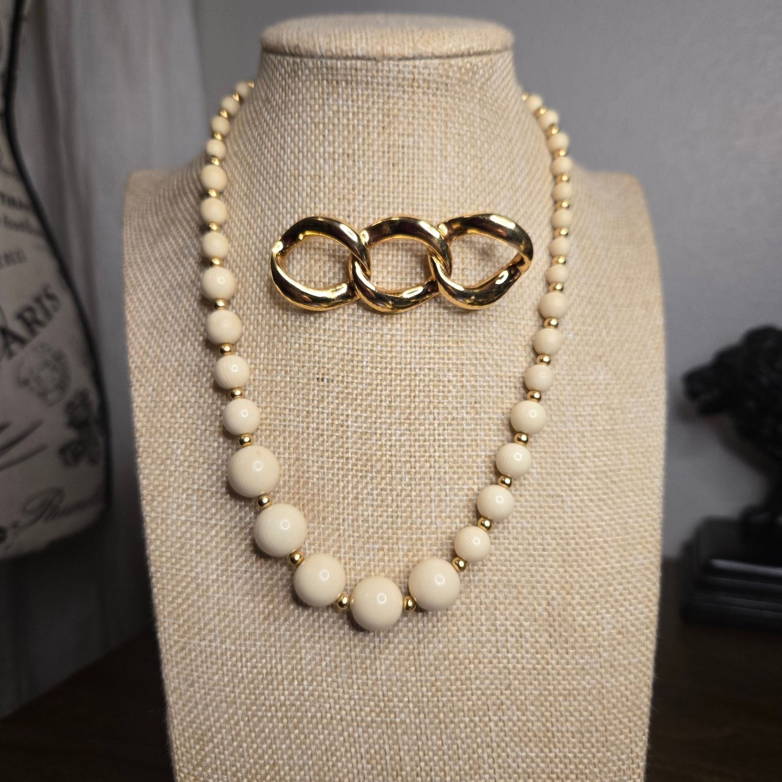 Vintage Vintage Napier Choker Necklace & Mismatched Unsigned Brooch Size ONE SIZE - 2 Thumbnail
