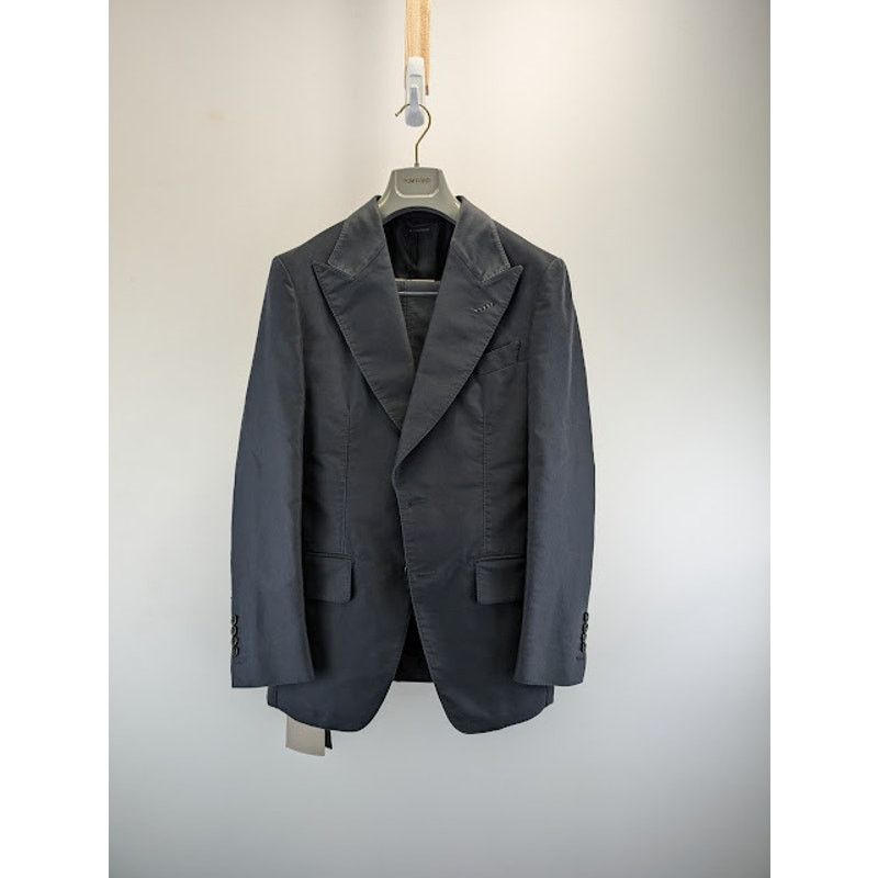 Tom Ford o1rshd1 Washed Giacca Jacket Suit in Black Size US S / EU 44-46 / 1 - 7 Thumbnail
