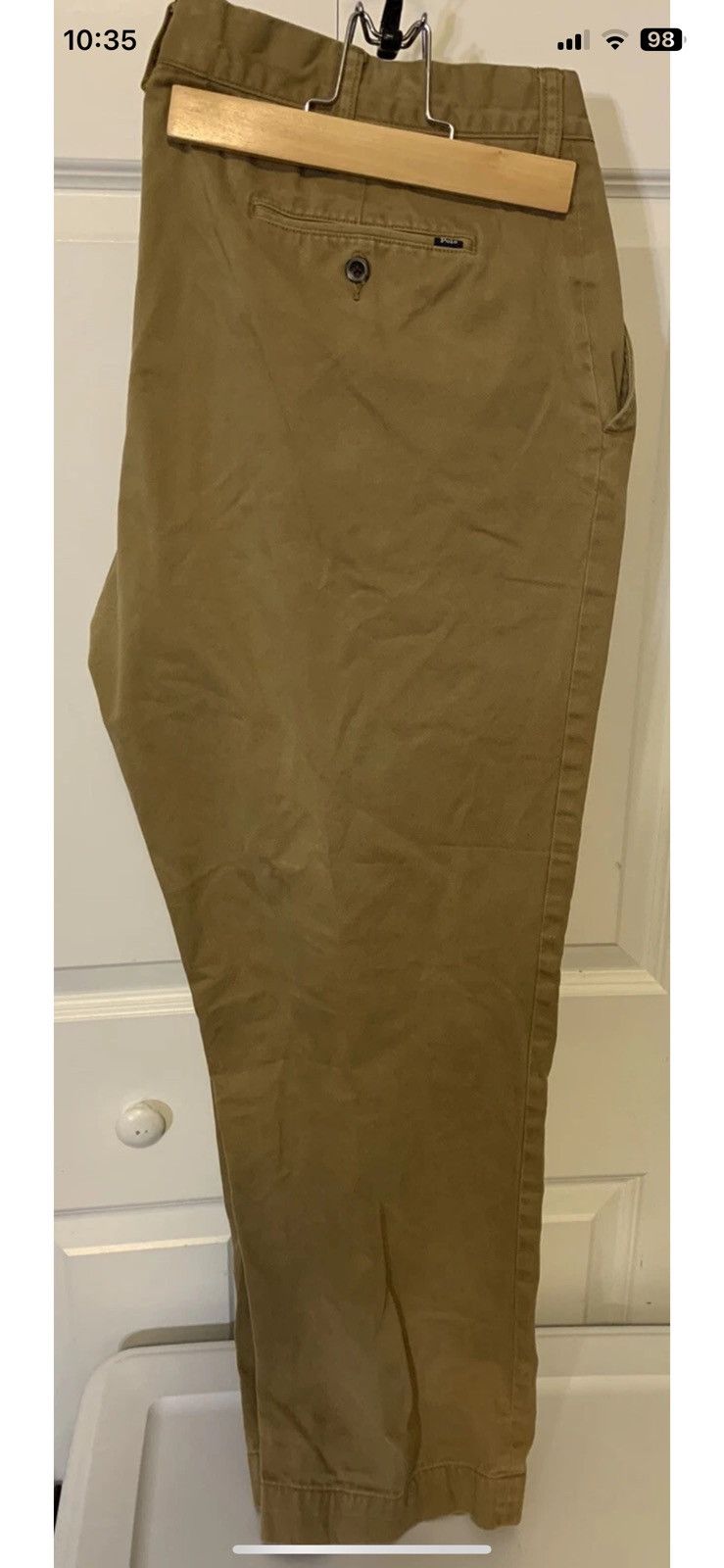 Polo Ralph Lauren Polo Ralph Lauren Mens Sz 38 X 30 Flat Front Chino Khaki Tan Size US 38 / EU 54 - 7 Thumbnail
