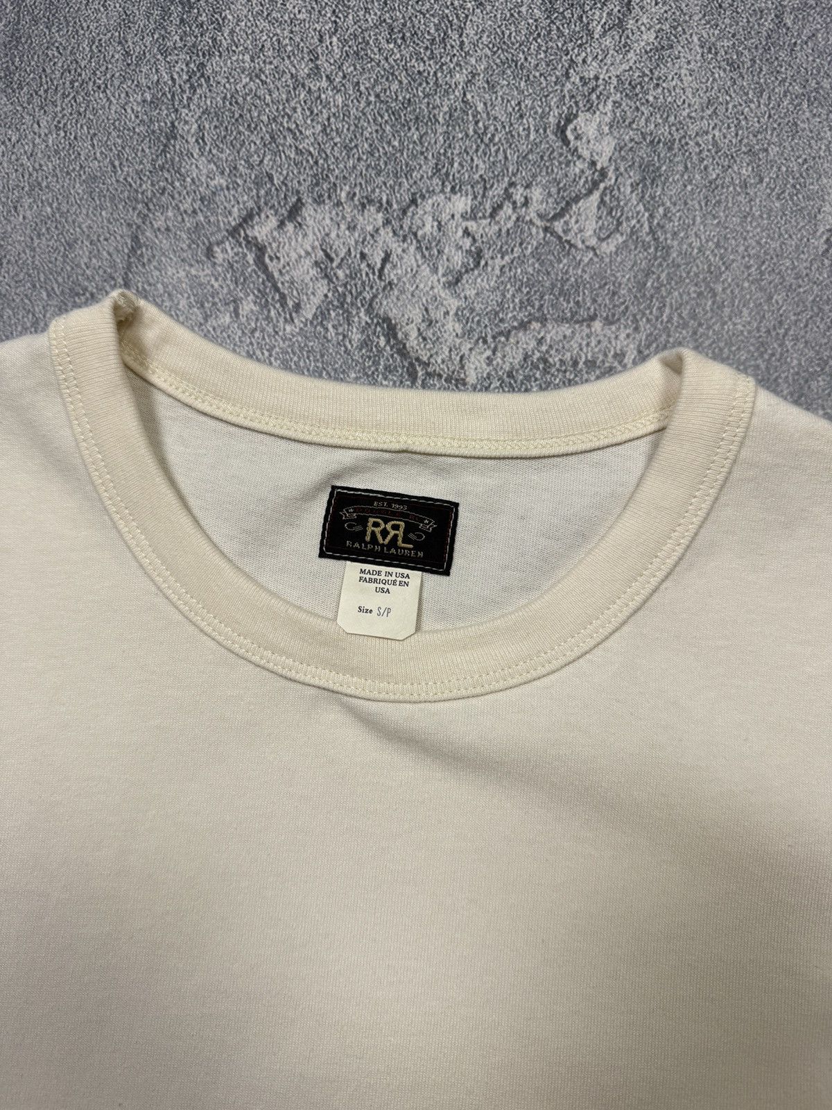 RRL Ralph Lauren RRL Double RL Beige Pocket Tee Size US S / EU 44-46 / 1 - 10 Thumbnail