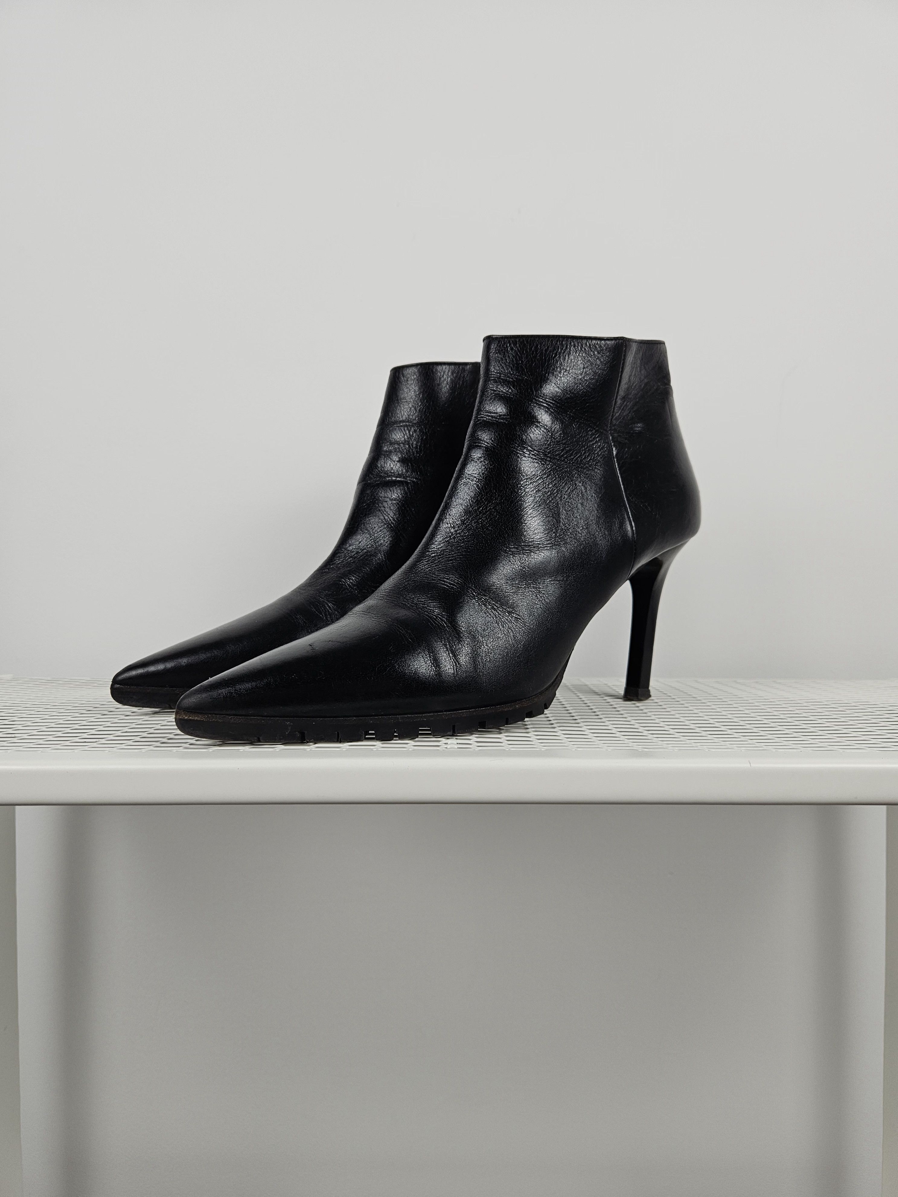 Miu Miu Miu Miu stiletto high heel ankle boots notched sole Size US 8.5 / IT 38.5 - 2 Thumbnail