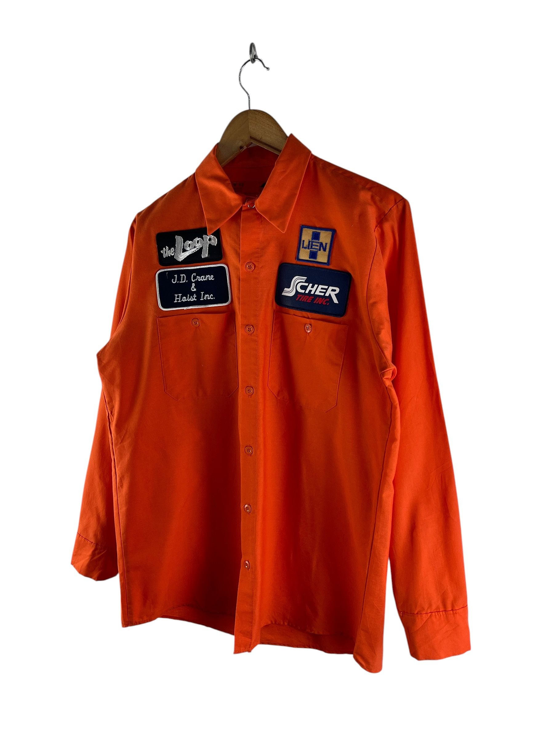 Red Kap Vintage Red Kap Multi Patch Work Shirt J.D Crane Hoist Inc Size US M / EU 48-50 / 2 - 6 Thumbnail