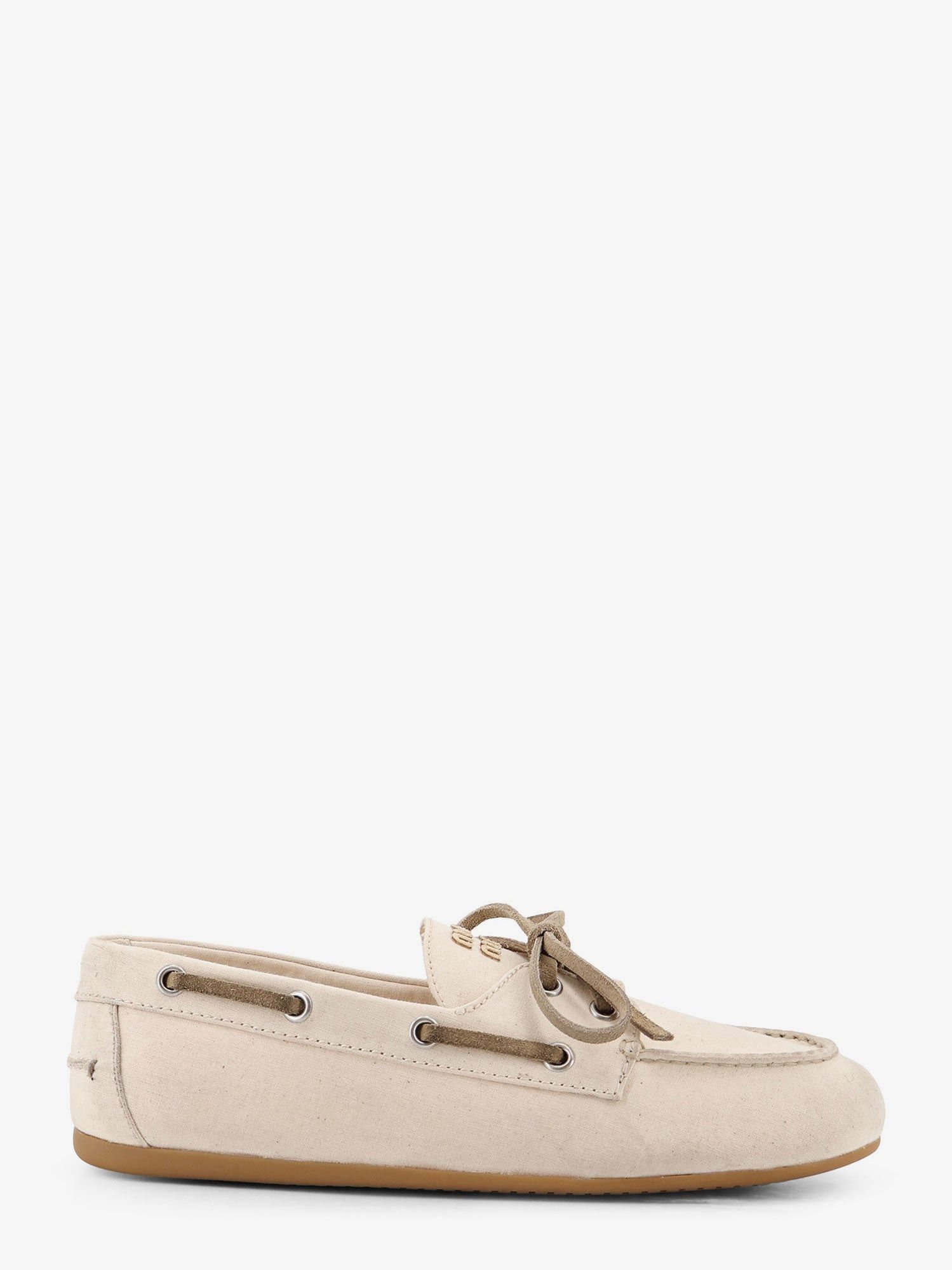 Miu Miu Miu Miu Fabric loafers with front lettering logo IT 37 Women - USA Tariffs Included Size US 7 / IT 37 - 1 Thumbnail