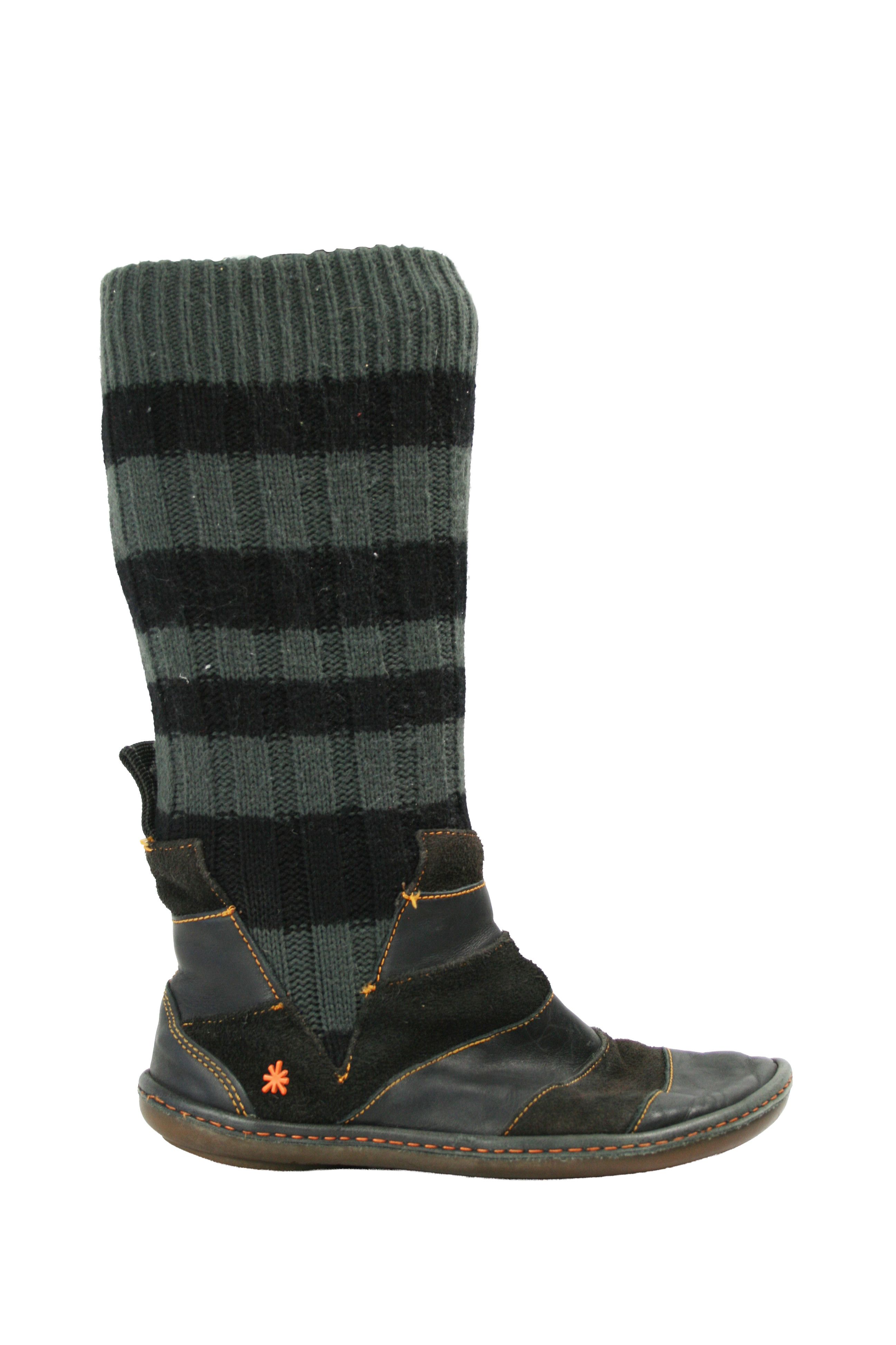 Japanese Brand The Art Company 00S Y2K Goblin Socks Boots Vintage Size US 8 / IT 38 - 1 Thumbnail