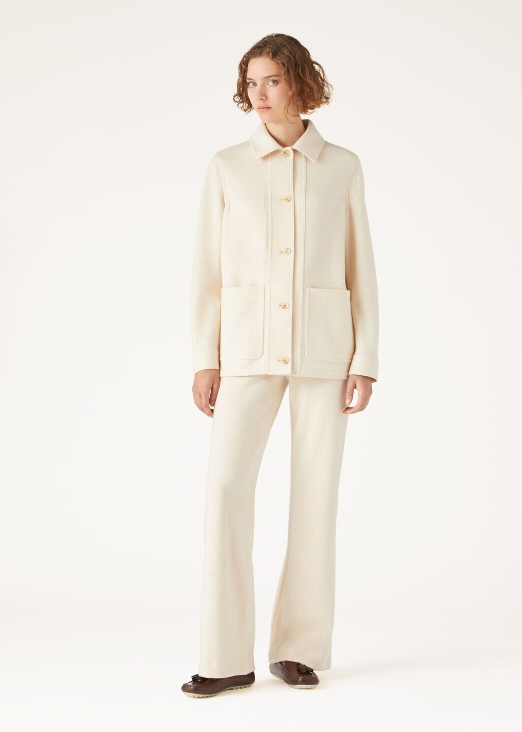 Loro Piana o1srvl11e0725 FAO2742 Slightly Oversized Shirt Jacket Size M / US 6-8 / IT 42-44 - 2 Thumbnail