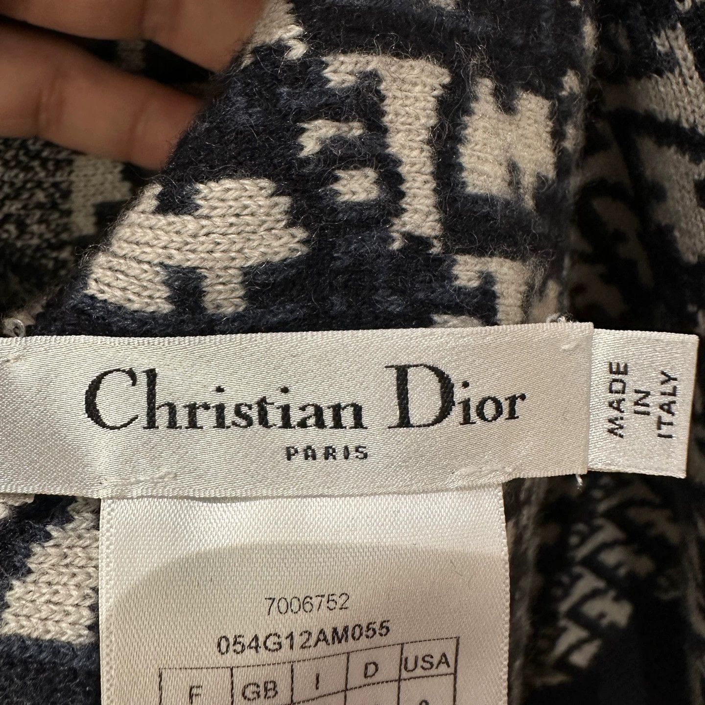 Christian Dior Monsieur Dior may531 Double-Sided Slogan Cashmere Zip Jacket 40 Size M / US 6-8 / IT 42-44 - 3 Thumbnail