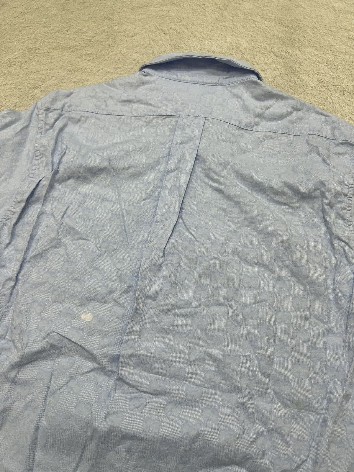 Gucci 2000s Gucci Monogram Pocket Button Up Shirt Size US L / EU 52-54 / 3 - 9 Thumbnail