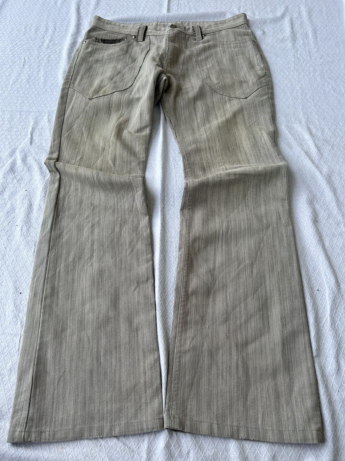 Hysteric Glamour 💸BINDINGOFFER💸Flared jeans snake skin takaiq Ifsixwasnine Size US 32 / EU 48 - 3 Thumbnail