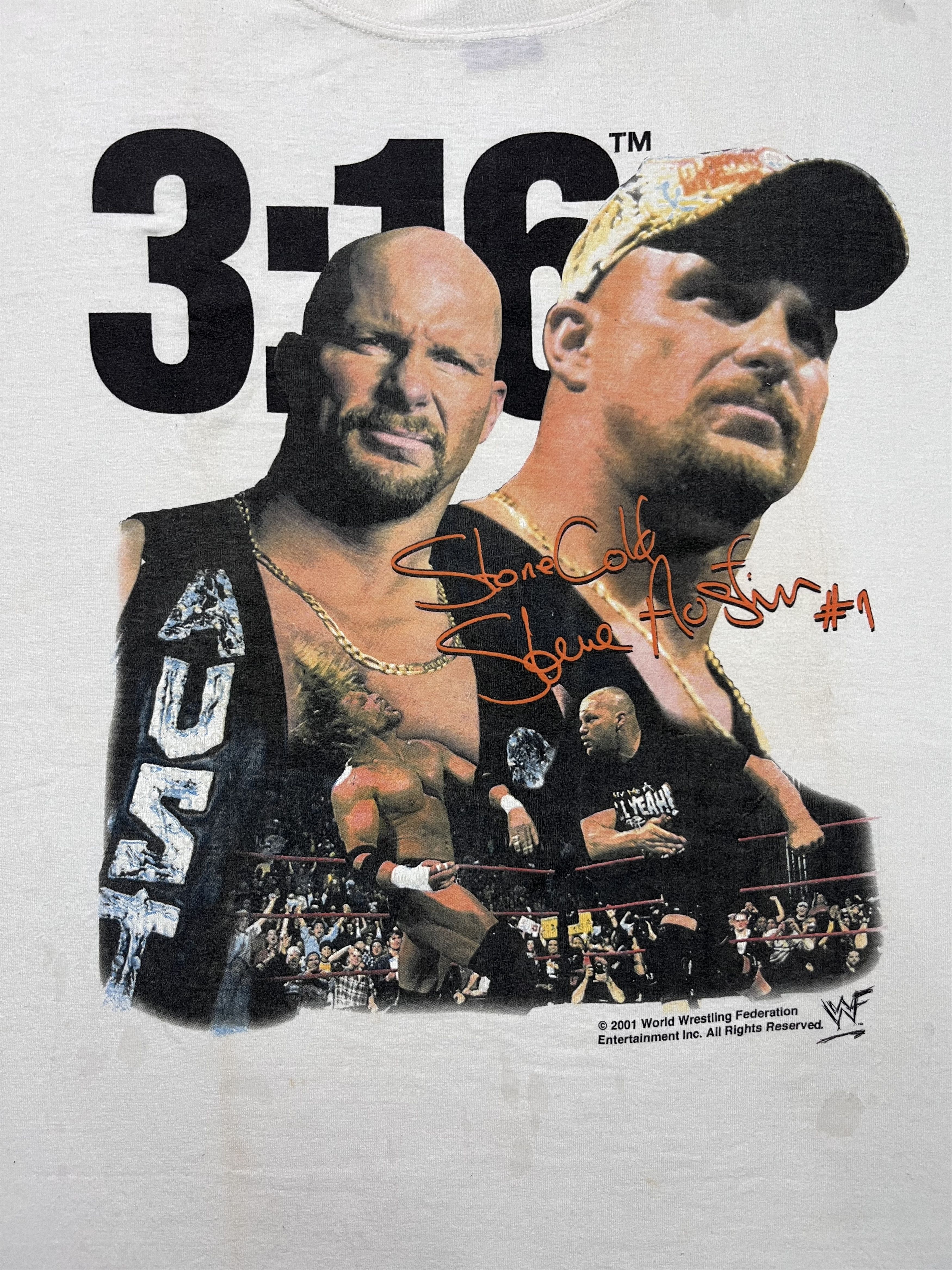 Vintage Vintage Stone Cold Steve Austin WWF Size US XL / EU 56 / 4 - 2 Thumbnail