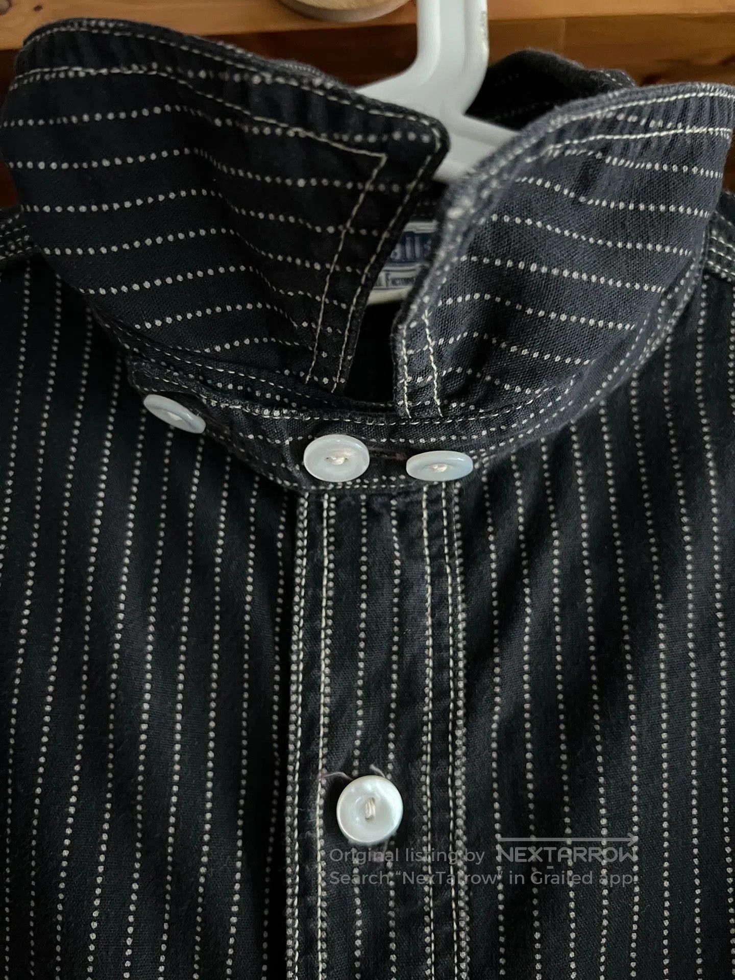 Freewheelers Freewheelers Black Wabash Work Shirt. Size US M / EU 48-50 / 2 - 6 Thumbnail