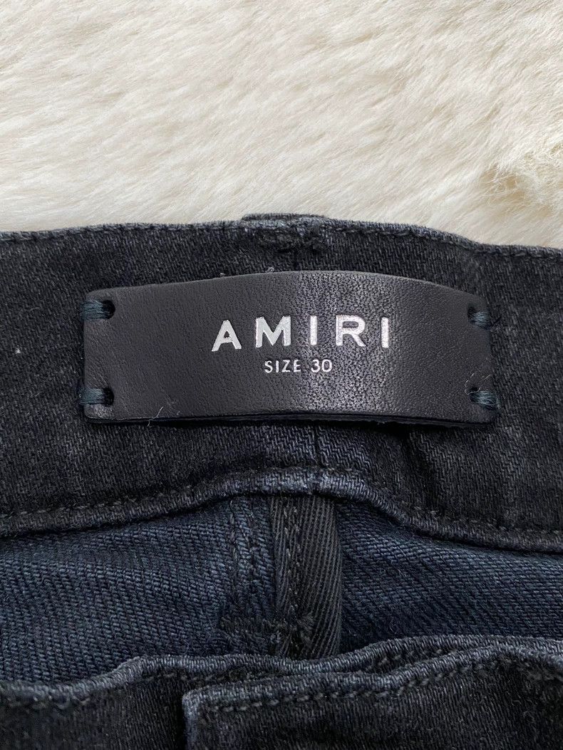 Amiri Amiri Washed black and blue cashew flower MX1 patchwork jea Size US 30 / EU 46 - 2 Thumbnail