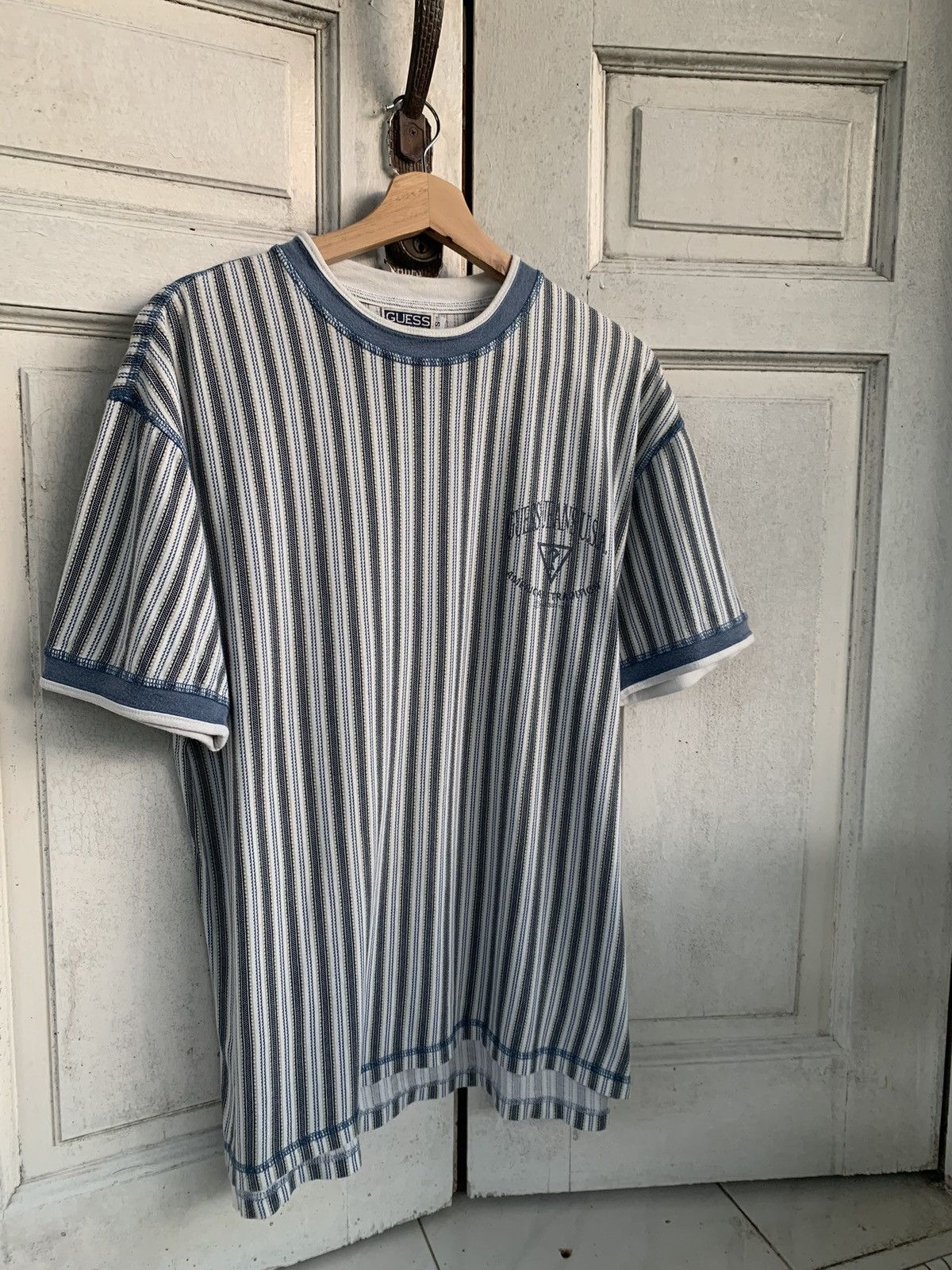 Guess Retro Guess Stripe Ringer Size US L / EU 52-54 / 3 - 1 Thumbnail