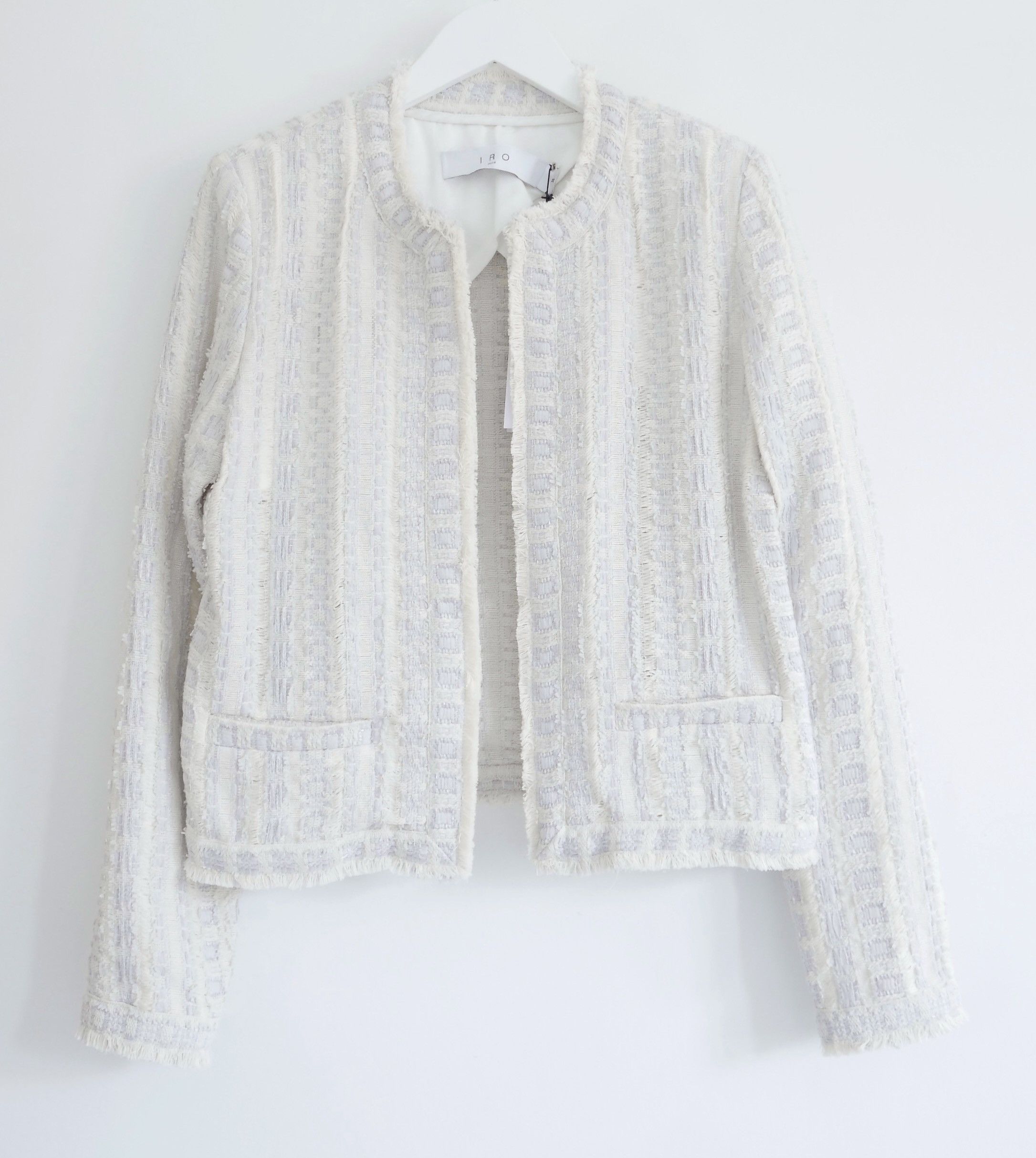 Iro IRO Sorayan Jacket Pearl Grey/Cream Size XS / US 0-2 / IT 36-38 - 1 Thumbnail