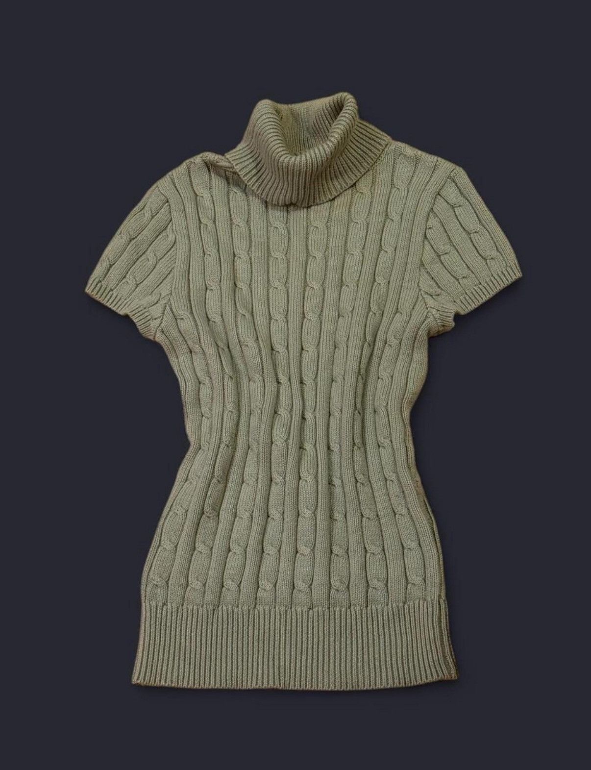 Ralph Lauren Ralph Lauren green knit turtleneck top Size S / US 4 / IT 40 - 2 Thumbnail