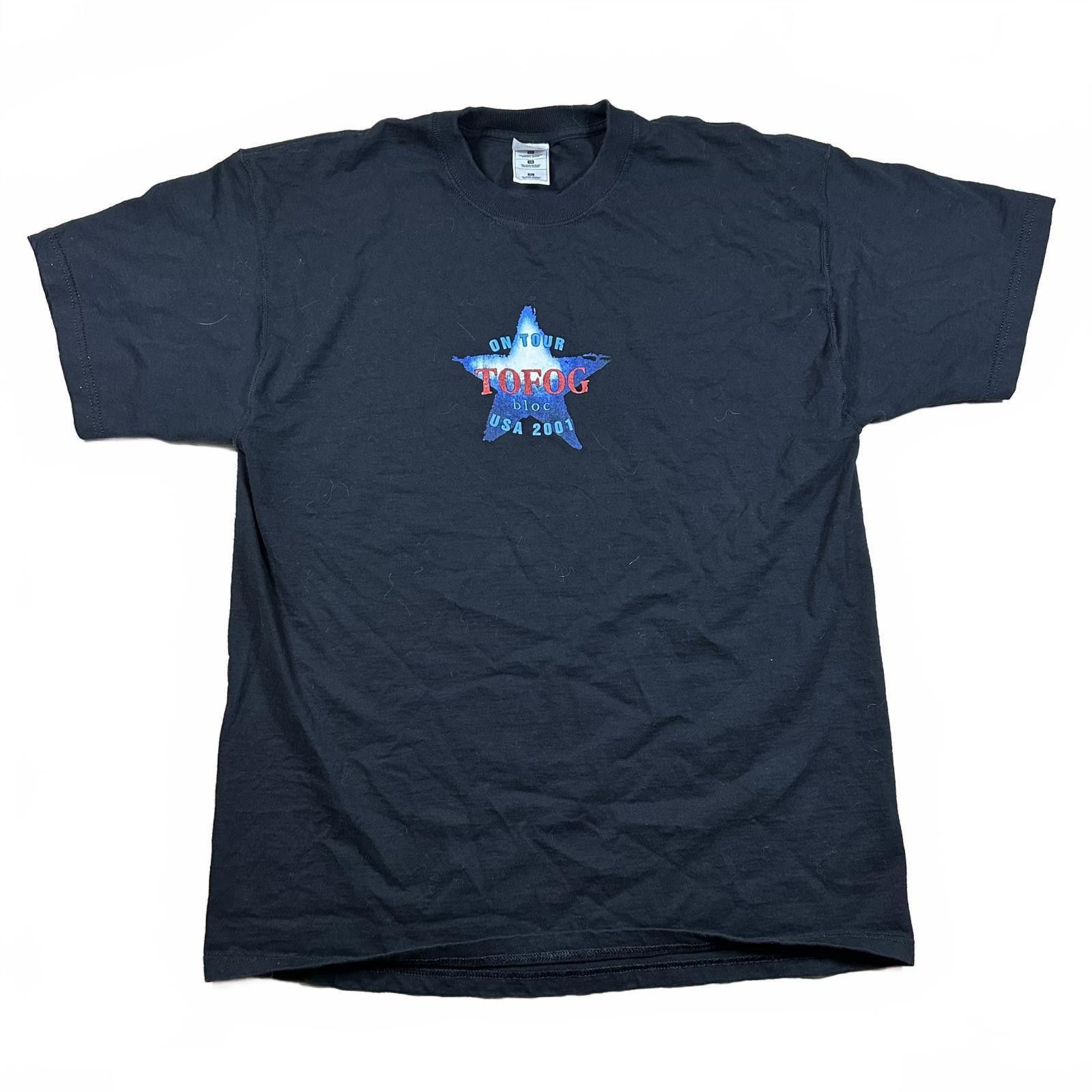 Fruit Of The Loom Fruit of the Loom Mens T-shirt XL Black TOFOG Bloc Tour 2001 Size US XL / EU 56 / 4 - 2 Thumbnail