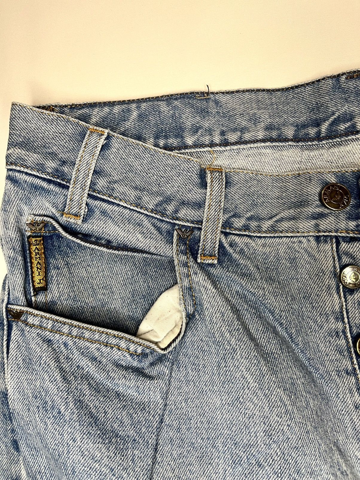 Designer × Giorgio Armani Giorgio Armani Denim Buttoned Pants Size US 32 / EU 48 - 2 Thumbnail