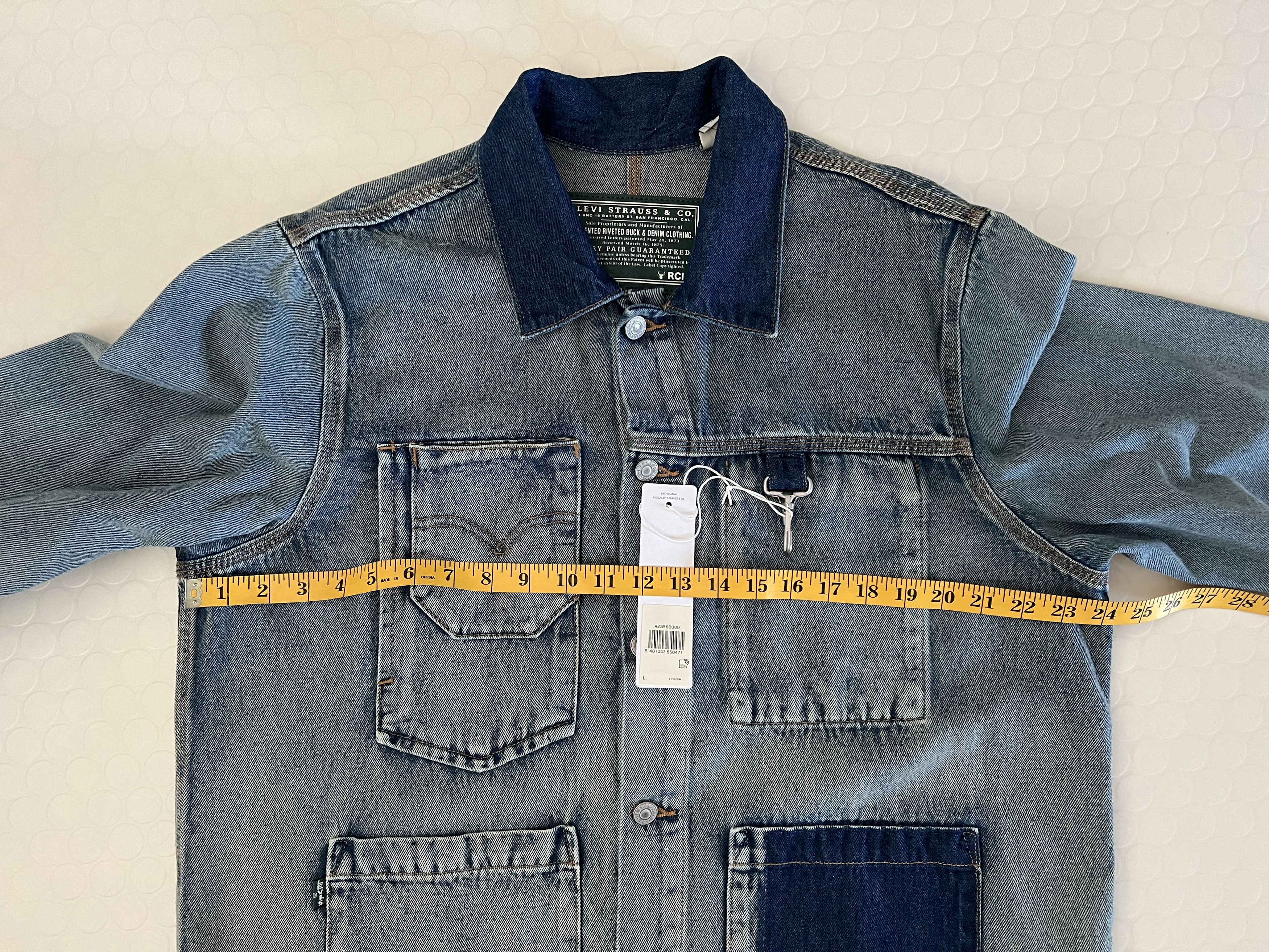 Levi's × Reese Cooper Vintage Denim Effect Chore Coat Size L Size US L / EU 52-54 / 3 - 6 Thumbnail