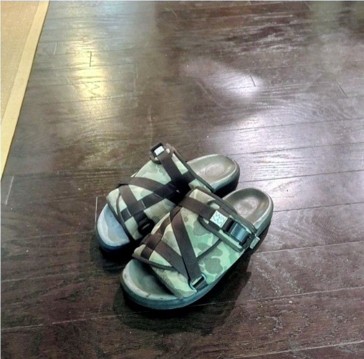 Visvim Visvim christo camo slides size XL 8 in Japan handcrafted XL Size US 12 / EU 45 - 12 Thumbnail