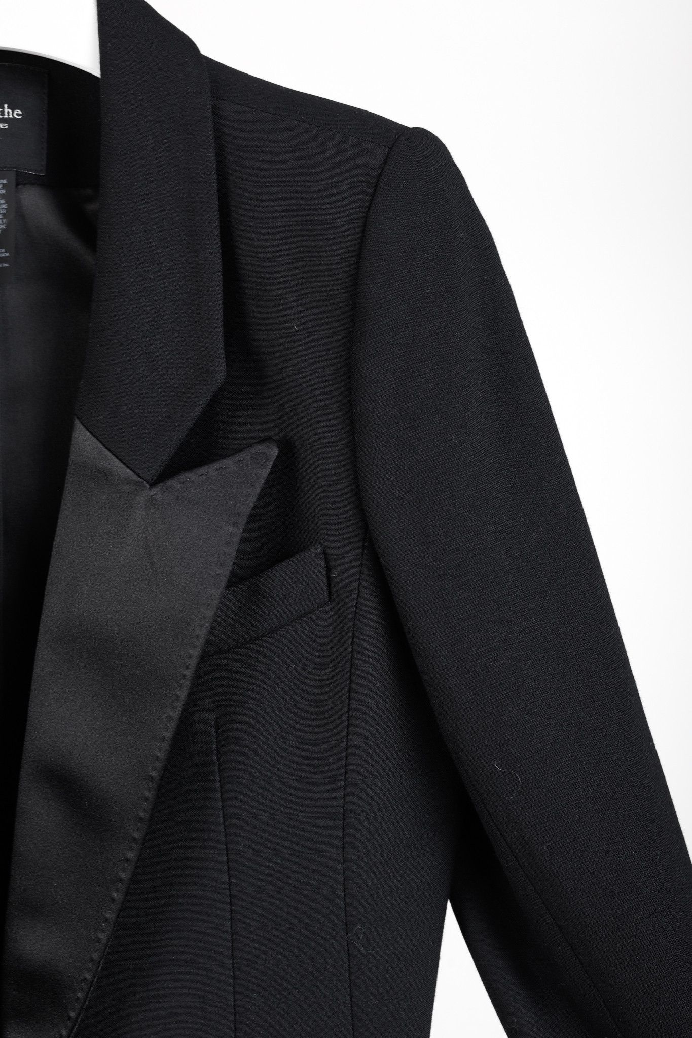 SMYTHE Smythe Tuxedo Silk Lapel Black Jacket Size L / US 10 / IT 46 - 5 Thumbnail