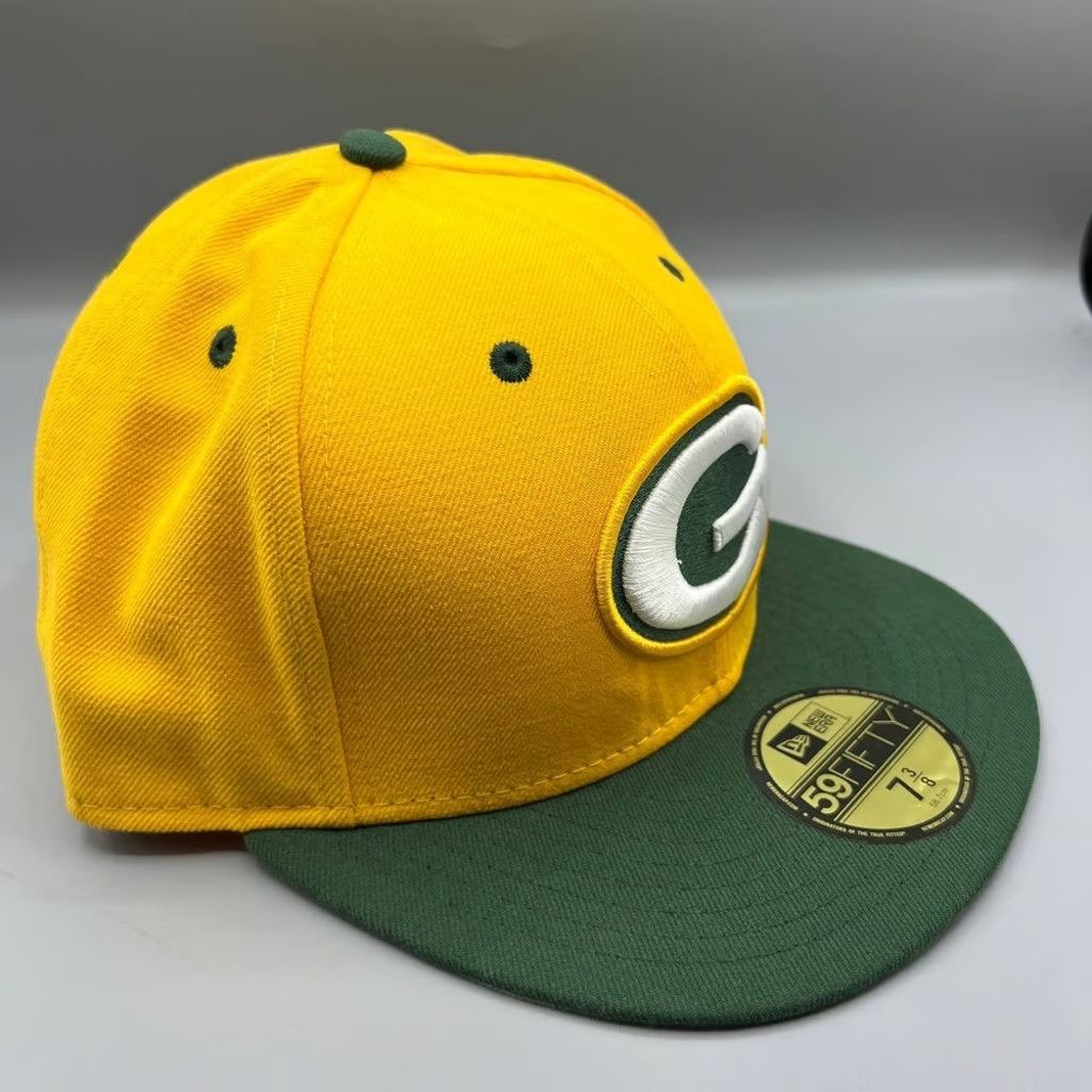 New Era Green Bay Packers Hat Men 7 3/8 59Fifty New Era Fitted Cap Size ONE SIZE - 2 Thumbnail