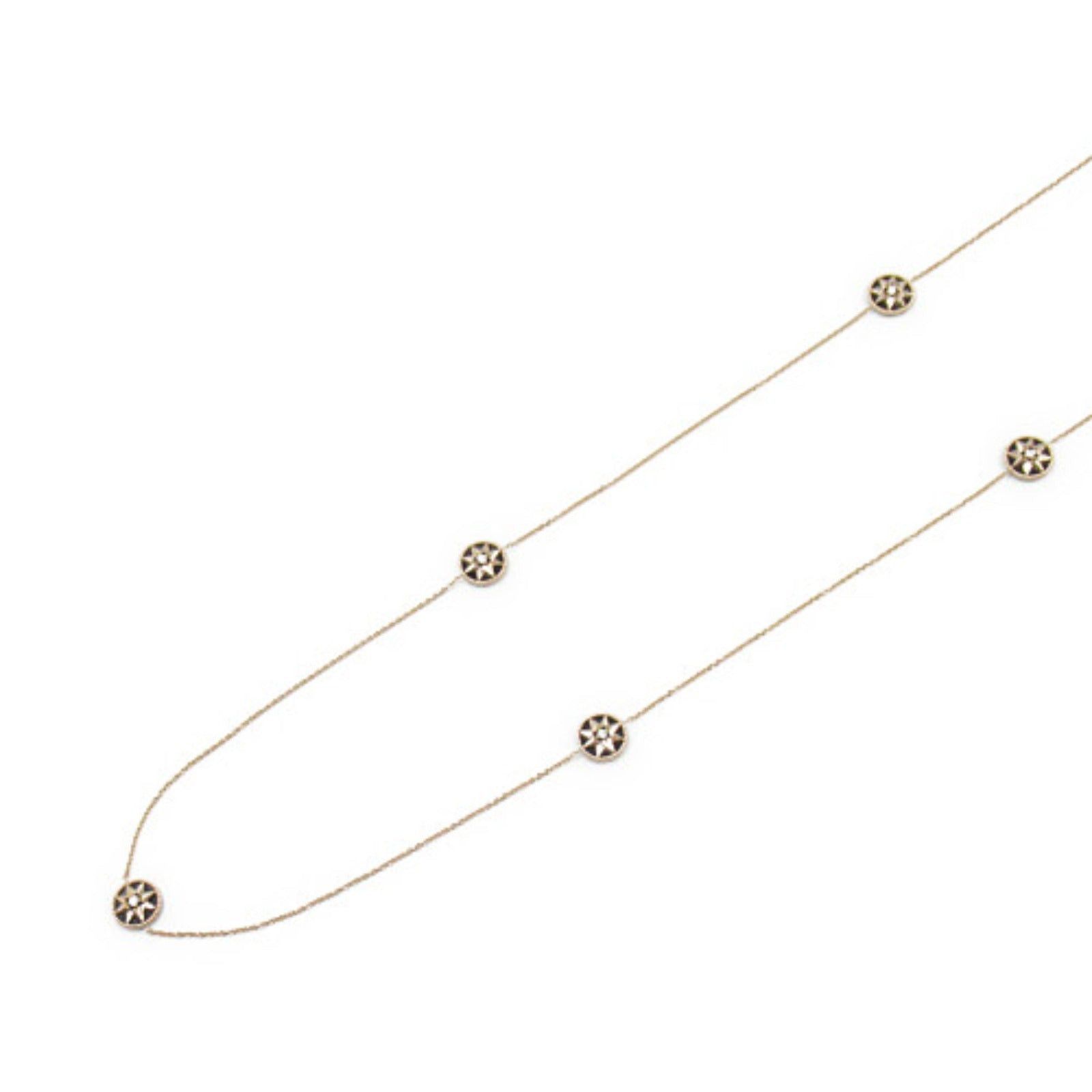 Dior Dior Rose Thevan 9P Necklace K18Pg (Pink Gold) Diamond Onyx Clear Black Size ONE SIZE - 1 Thumbnail