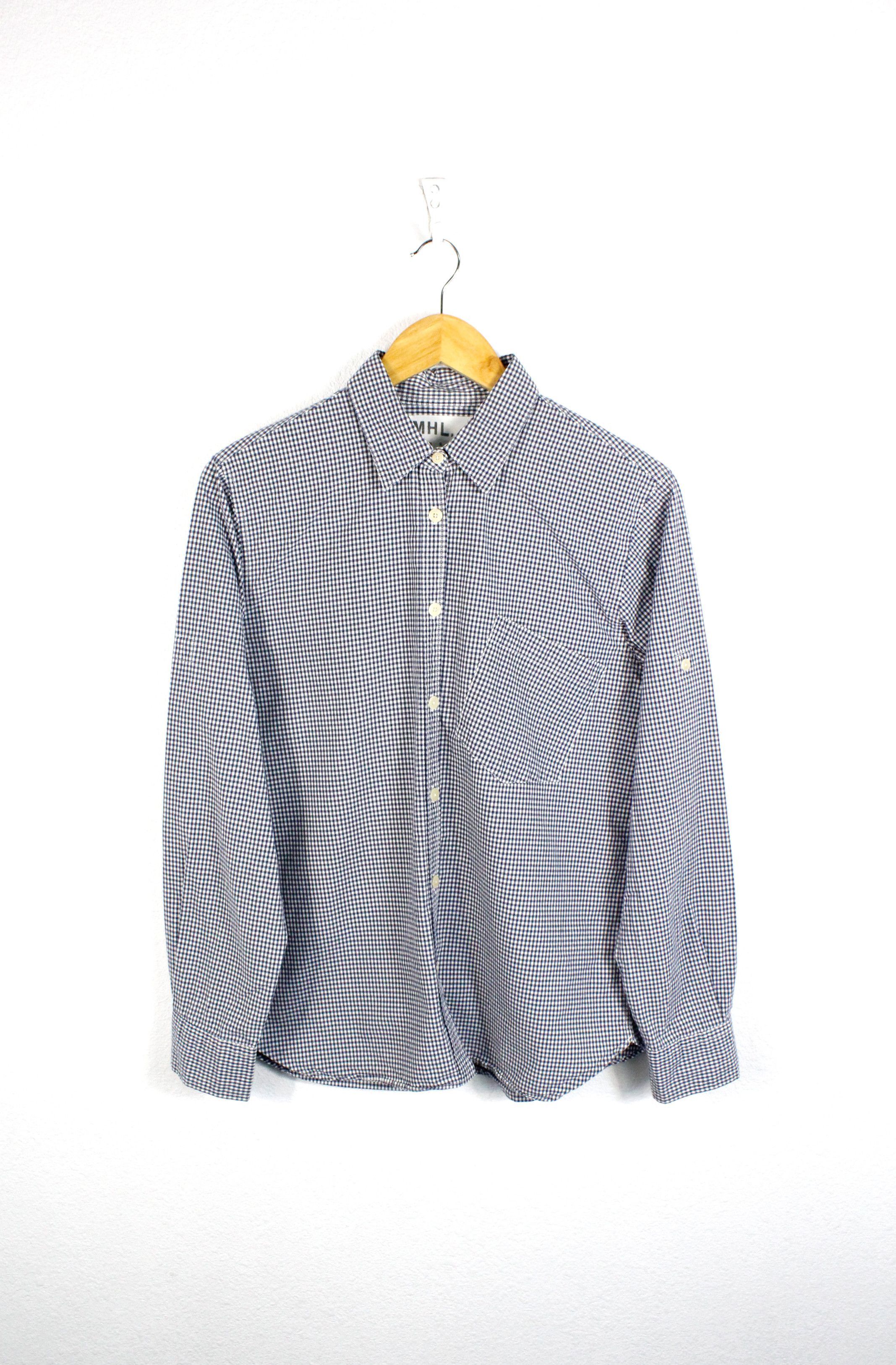 Margaret Howell Margaret Howell Blue White Check Heritage Shirt size M Size M / US 6-8 / IT 42-44 - 1 Thumbnail