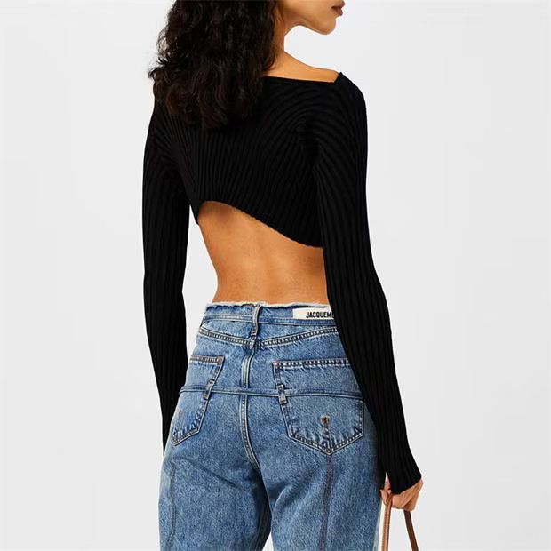 Jacquemus o1g2r1mq1024 Cardigan in Black Size S / US 4 / IT 40 - 4 Thumbnail