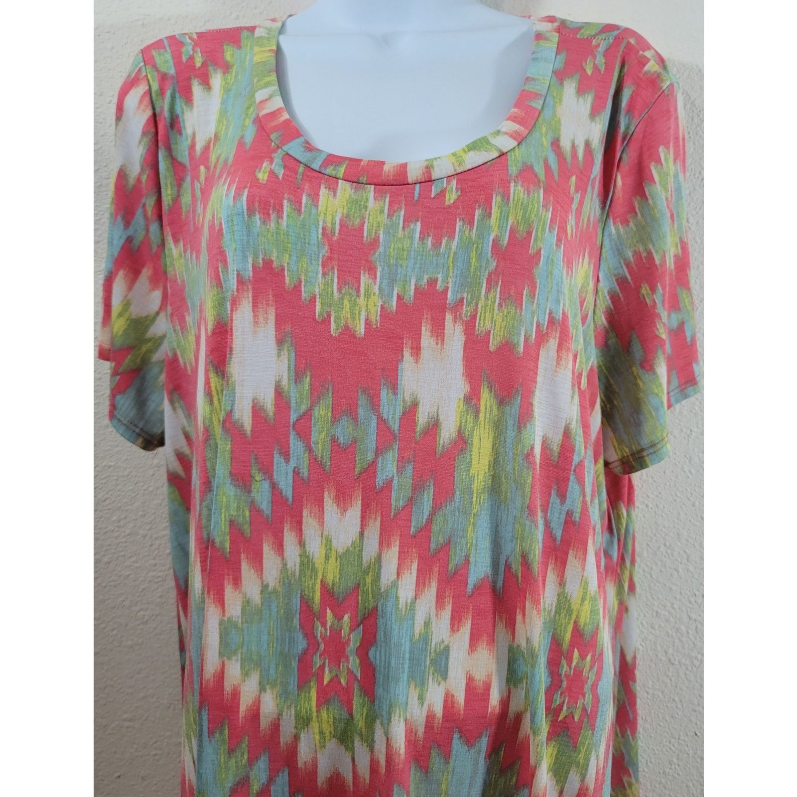 Other Paisley Grace Coral Green Blue A Line Dress 3XL Lightweight Size 3XL / US 20-22 - 5 Thumbnail