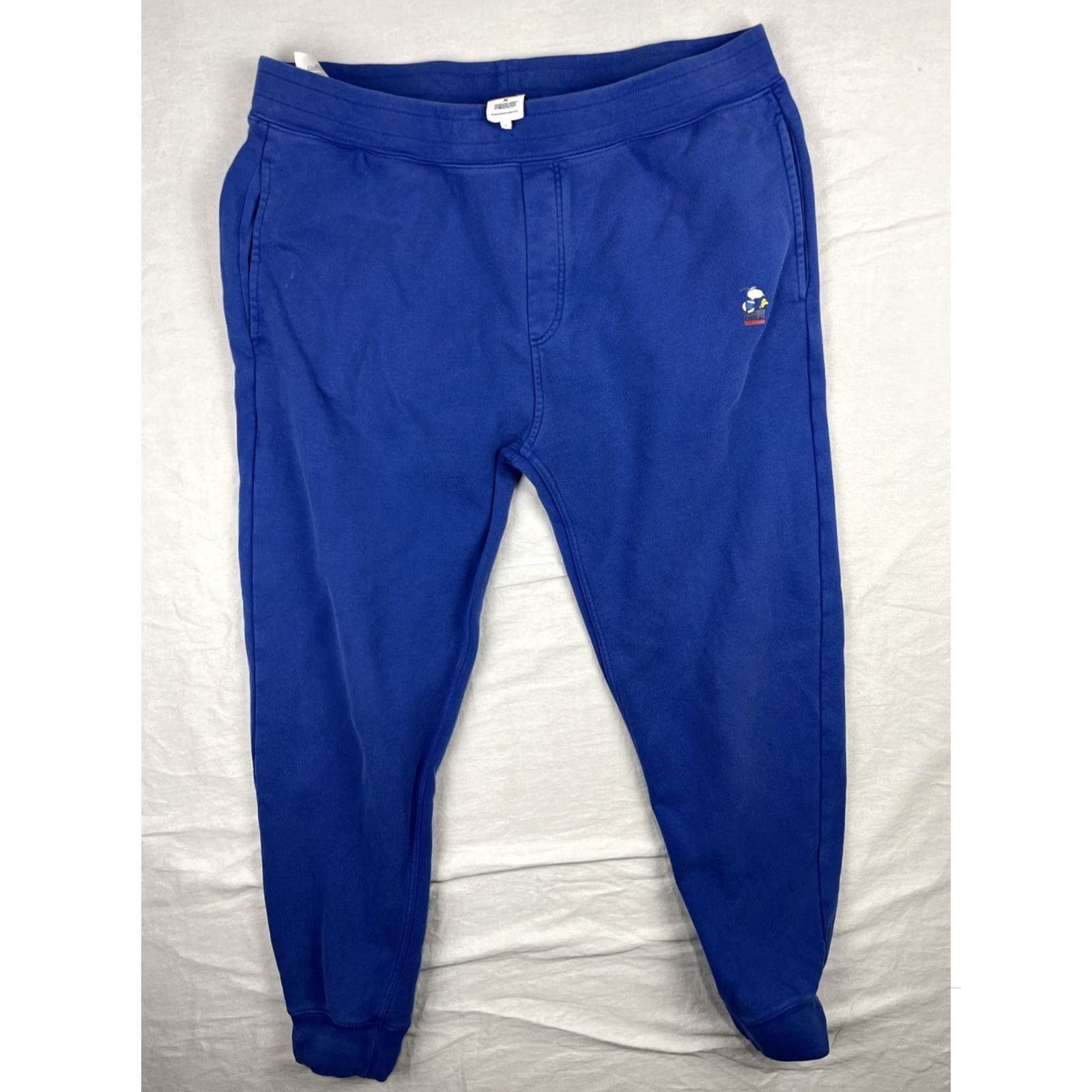 Levi's Levi's Panuts Sweatpants Mens Large Blue Jogger Tapered Snoopy Soccer Running Size US 33 - 2 Thumbnail