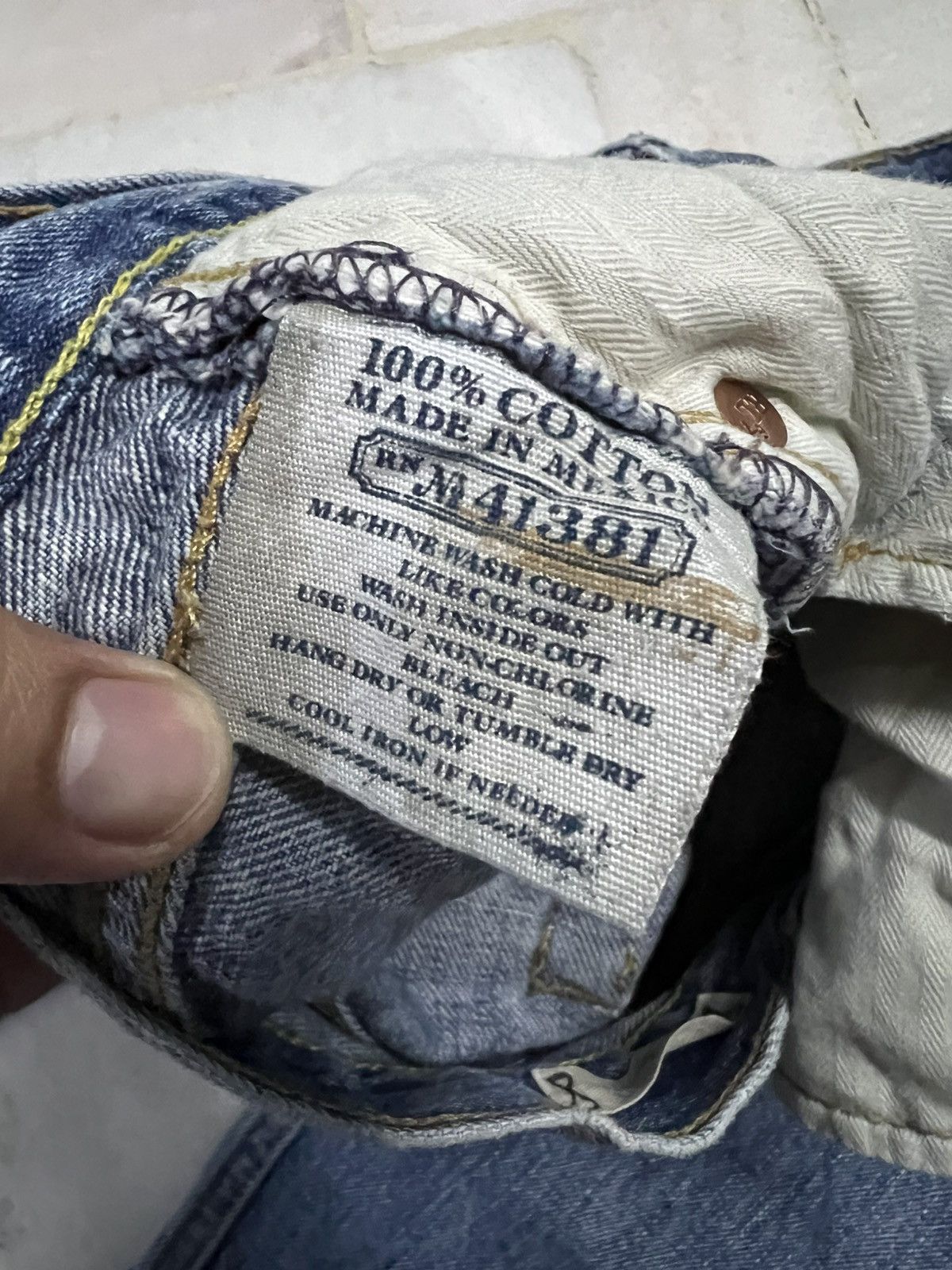 If Six Was Nine × Ralph Lauren 🌈90s Ralph Lauren Flare Mud Wash Zipper Jean Size US 35 - 17 Thumbnail