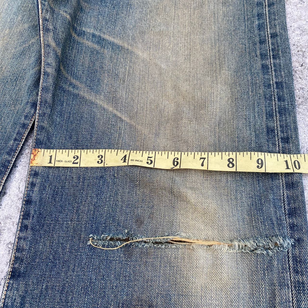 Edwin Vintage Edwin 505 Selvegde Redline Distressed Denim Size US 34 / EU 50 - 5 Thumbnail