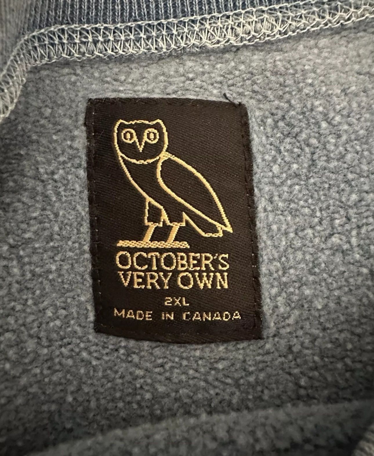 October's Very Own OCTOBERS VERY OWN OVO DISTRESSED OWL CREWNECK LIGHT BLUE Size US XXL / EU 58 / 5 - 3 Thumbnail
