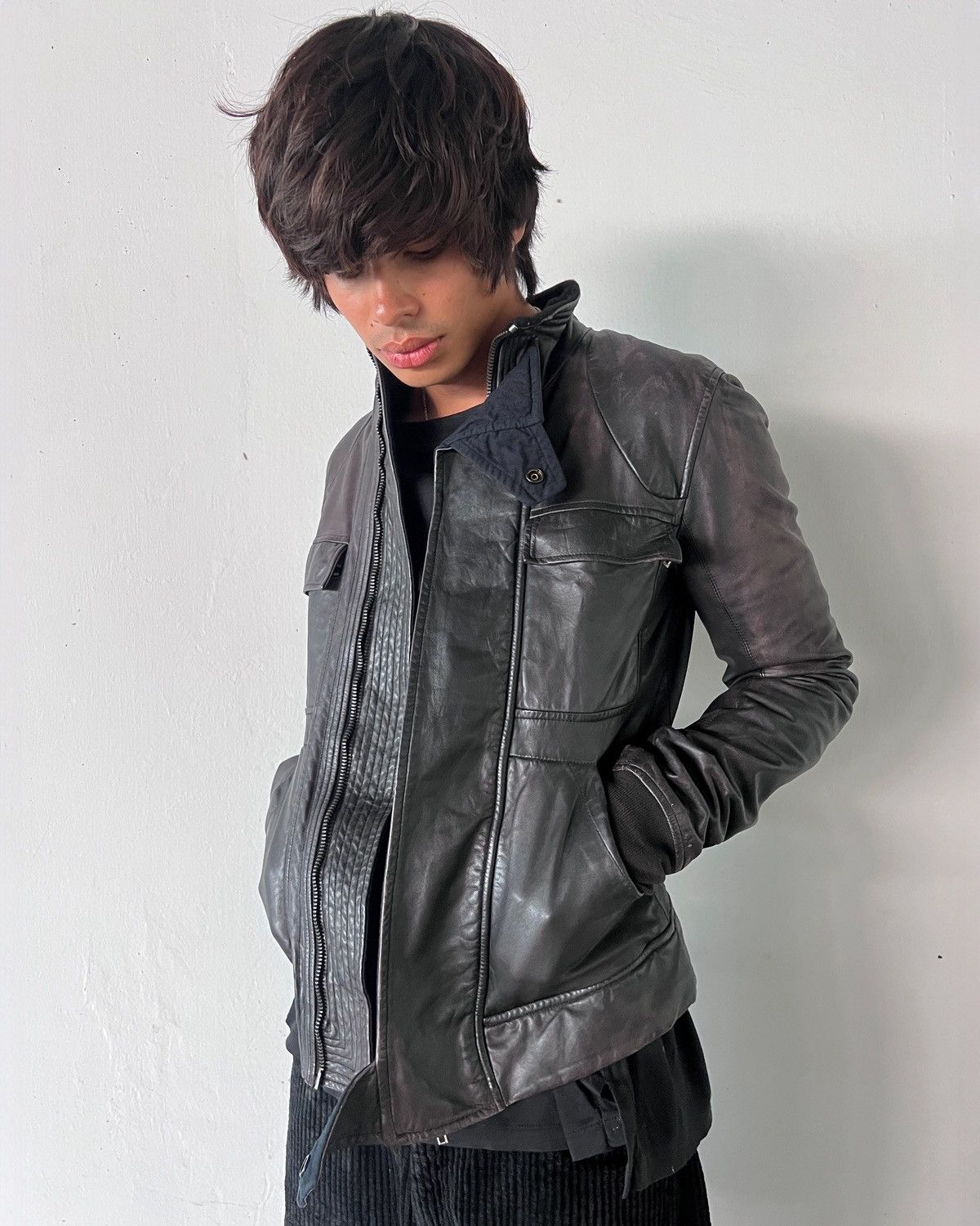Rick Owens RICK OWENS FW2008 "STAG" BRUISER JACKET Size US XS / EU 42 / 0 - 9 Thumbnail