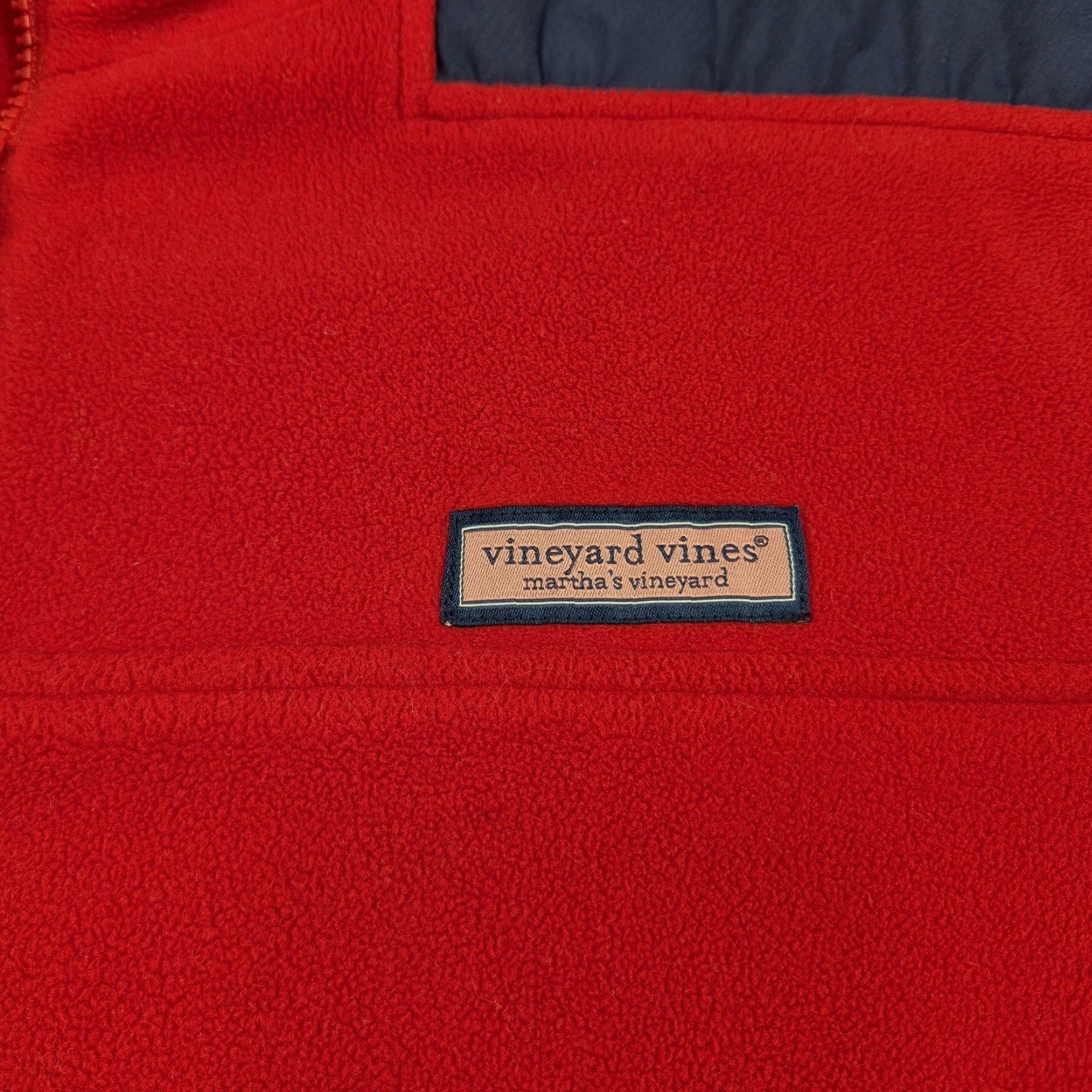 Vineyard Vines Vineyard Vines Jacket Mens Large Red Fleece 1/4 Zip Pullover Martha's Vineyard Jacket Coat Windbreaker Casual Fall Winter Size US L / EU 52-54 / 3 - 5 Thumbnail