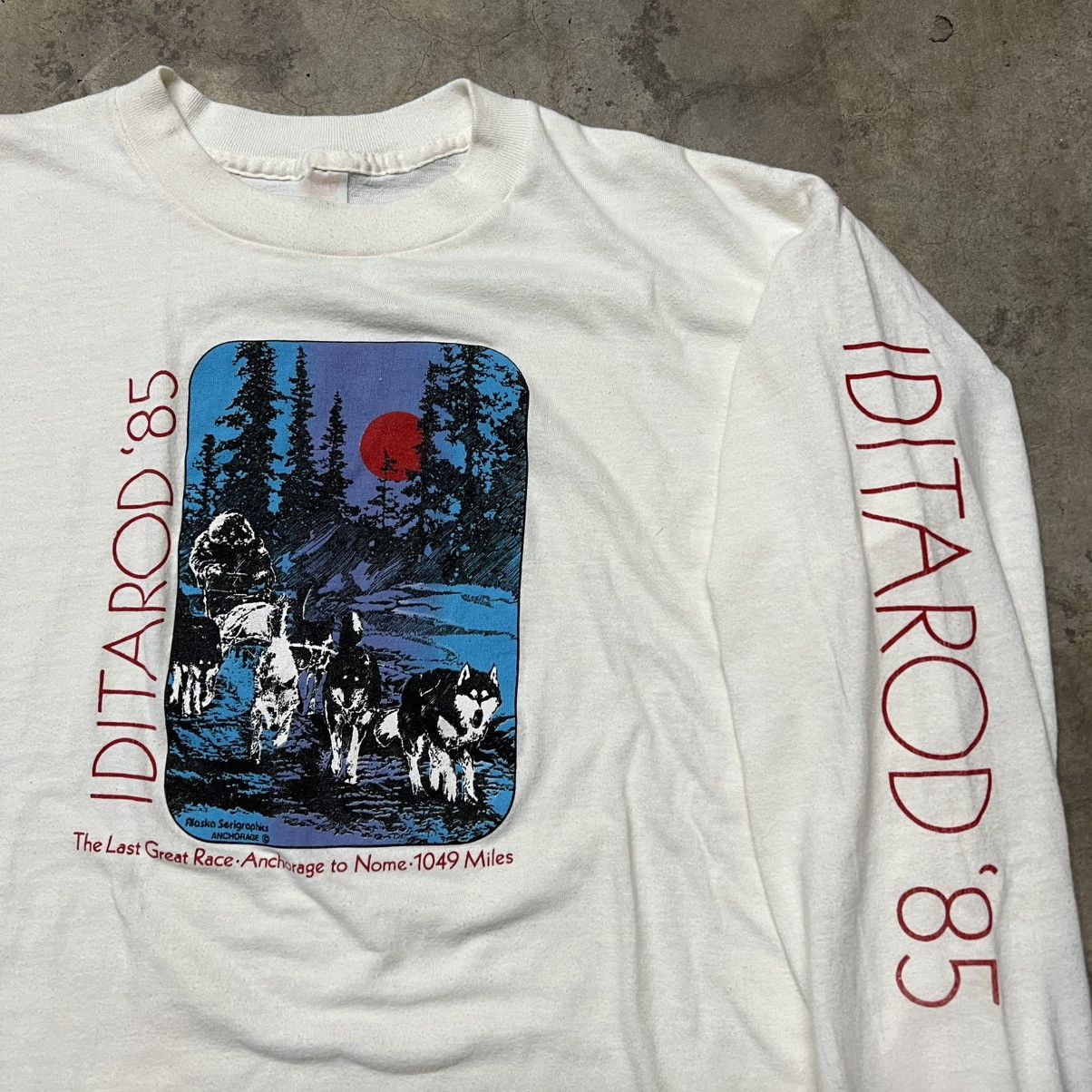 Vintage Vintage 1985 Iditarod “The Last Great Race” 🇺🇸 L/S T-Shirt Size US L / EU 52-54 / 3 - 1 Thumbnail